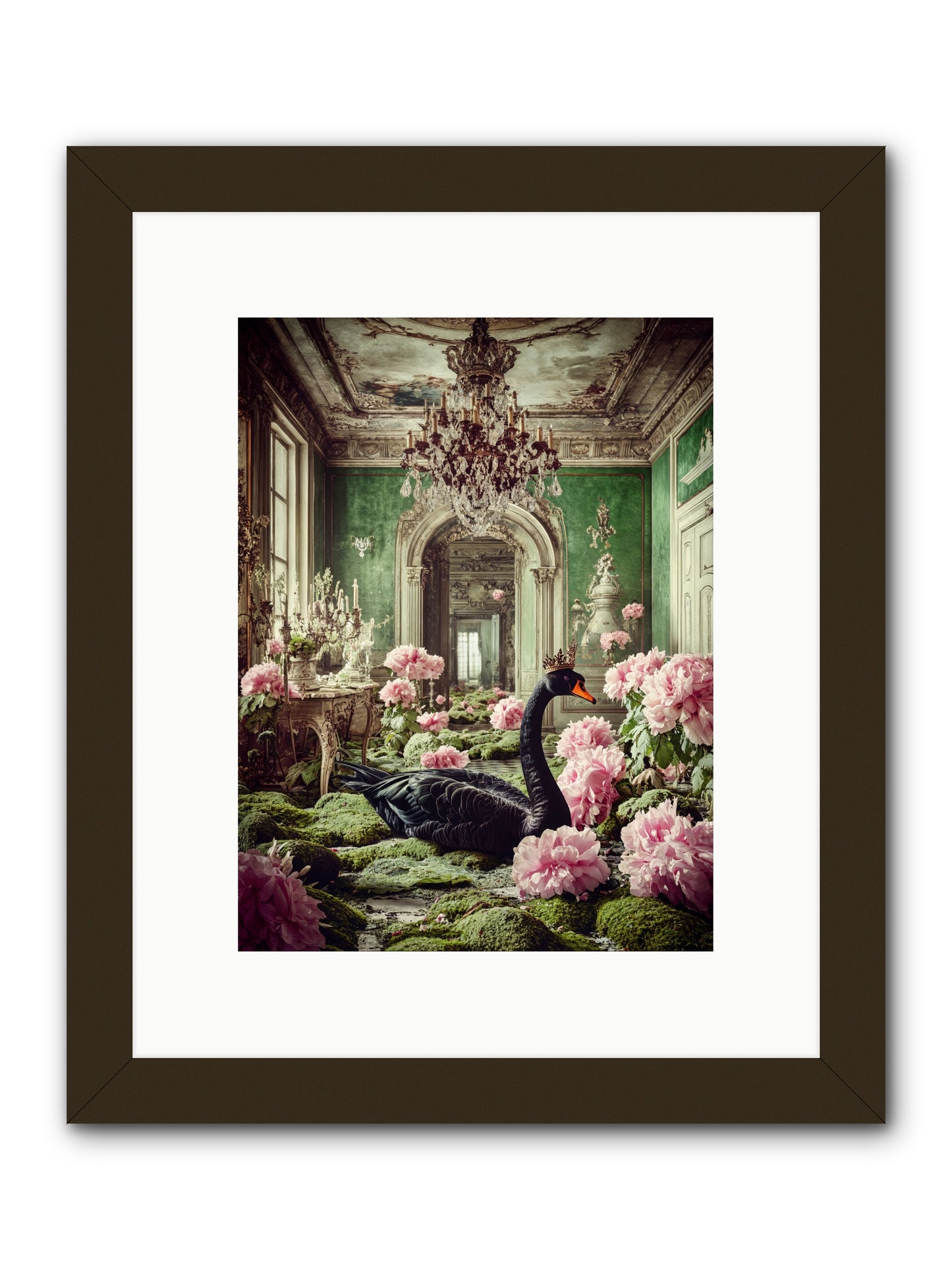Some Thoughts Wear WingsRez -- Framed Print - Black 9x12