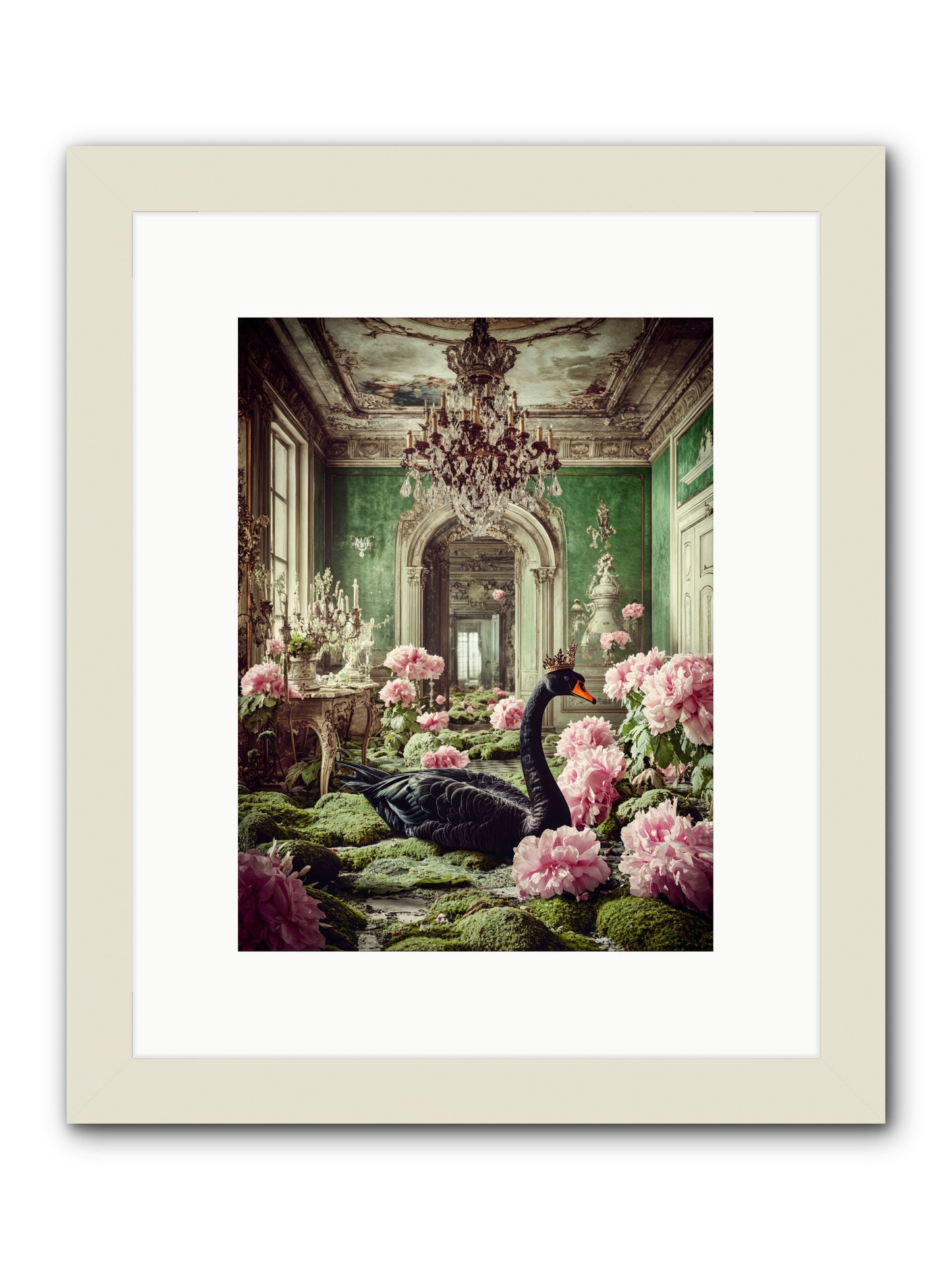Some Thoughts Wear WingsRez -- Framed Print - White 9x12