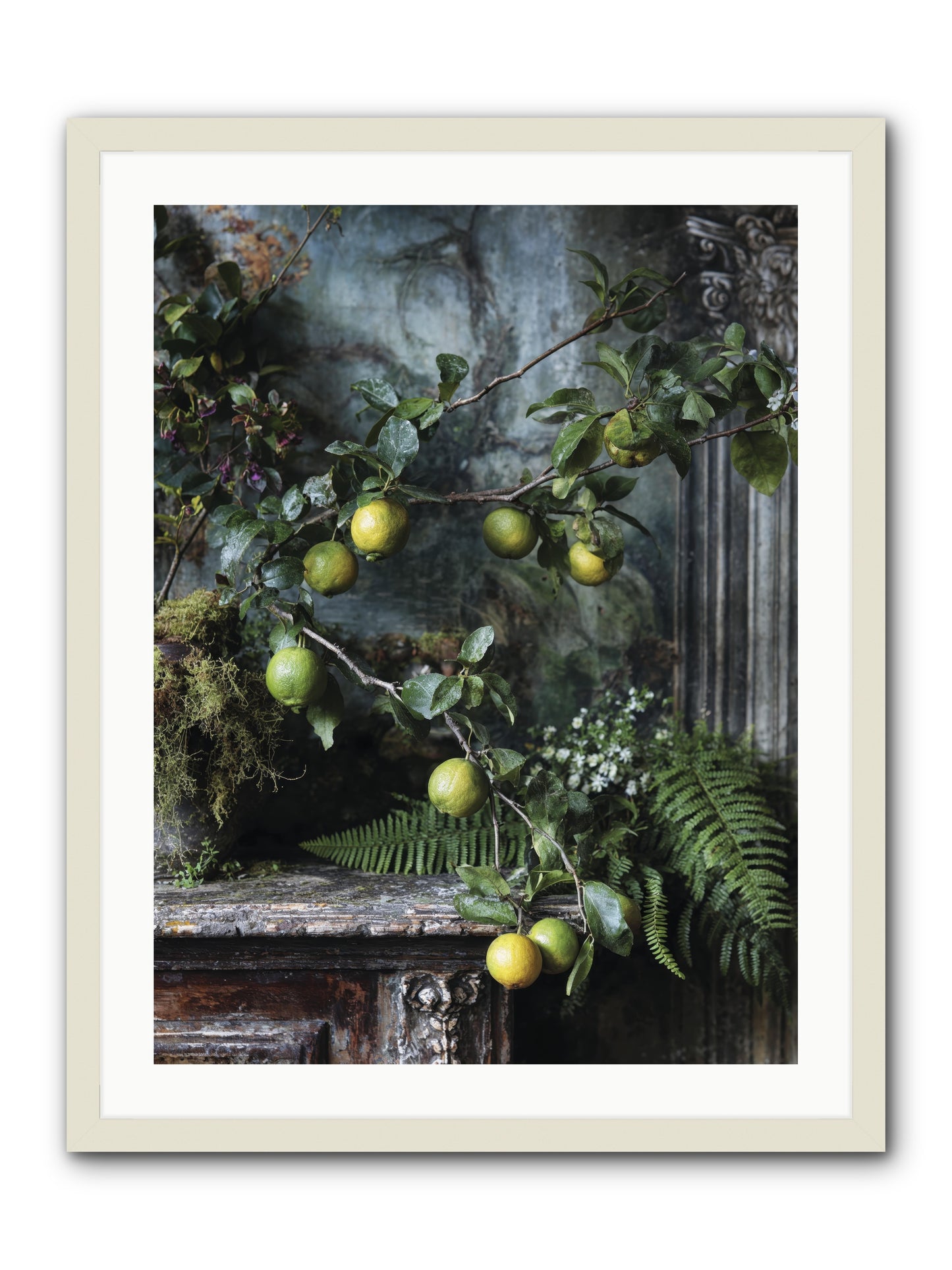 Somerset -- Framed Print - White 24x32
