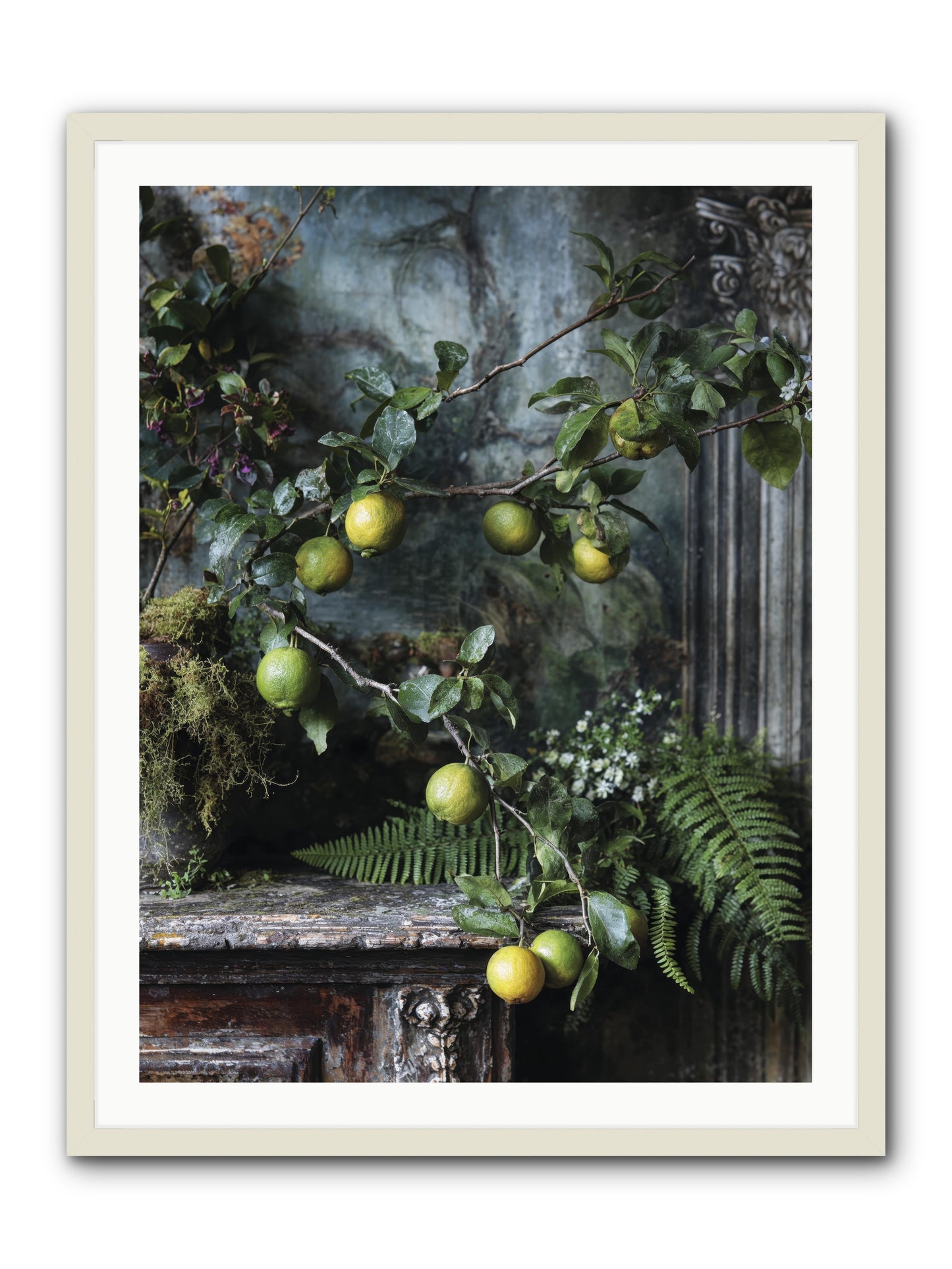 Somerset -- Framed Print - White 30x40