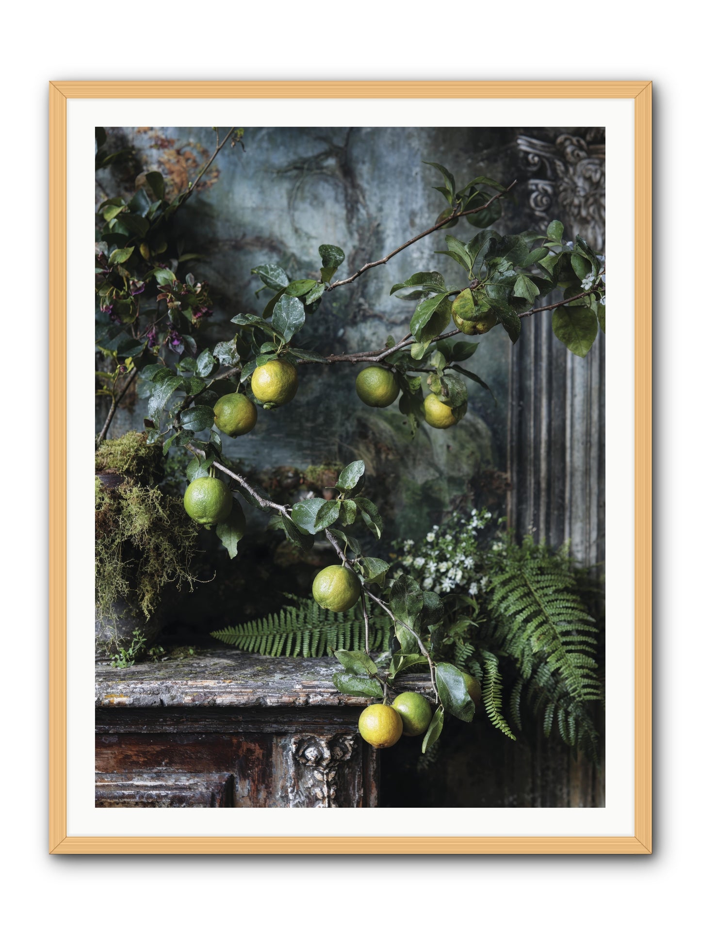 Somerset -- Framed Print - Natural 36x48