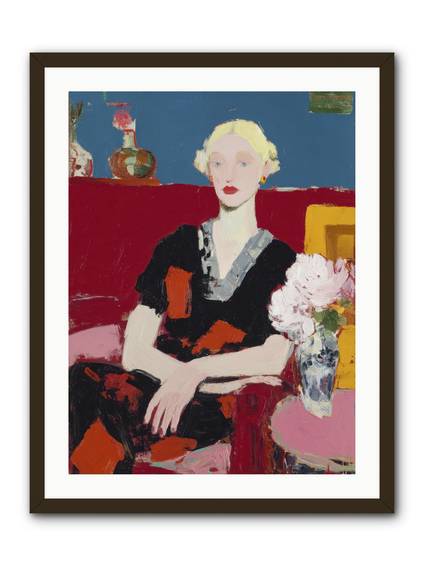 Somewhere Between Thoughts -- Framed Print - Black 24x32