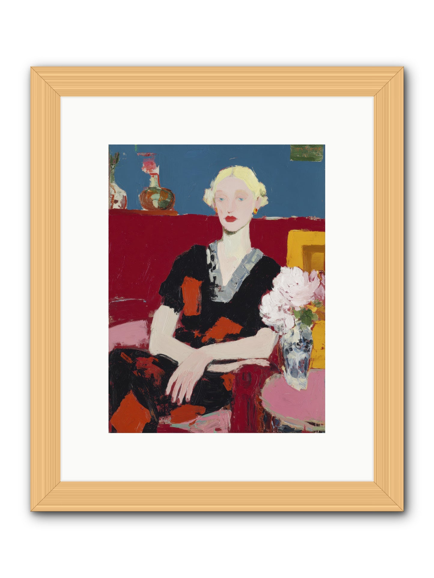 Somewhere Between Thoughts -- Framed Print - Natural 9x12