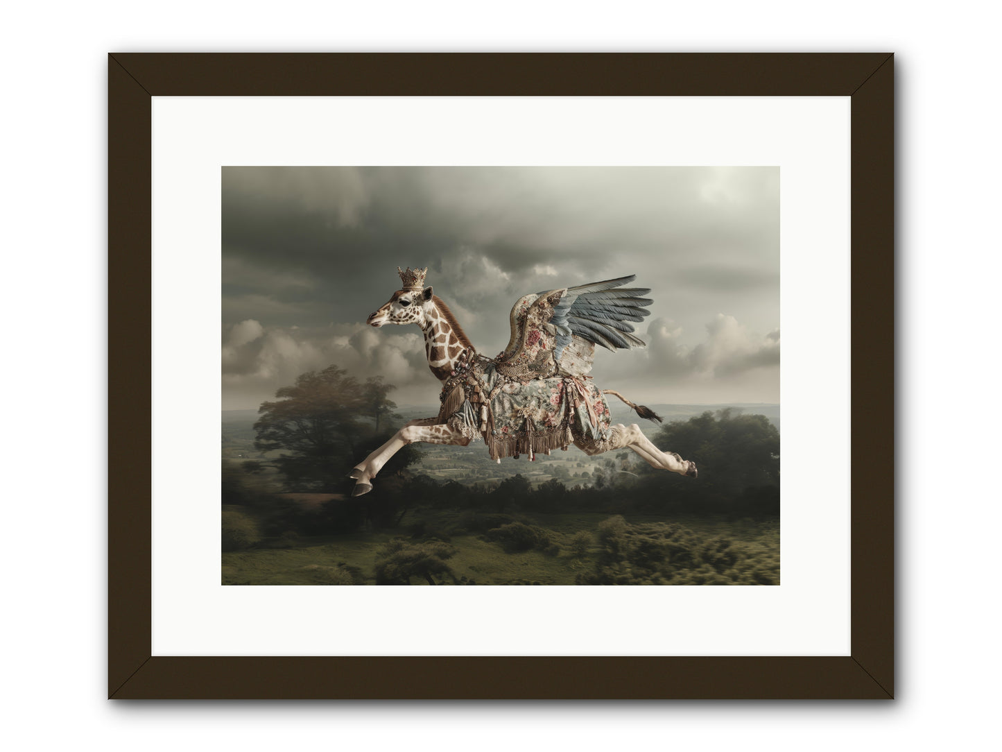 Song for a Golden Field -- Framed Print - Black 16x12