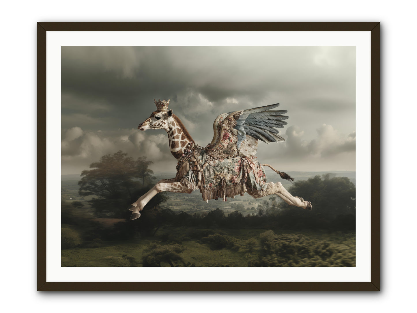 Song for a Golden Field -- Framed Print - Black 40x30