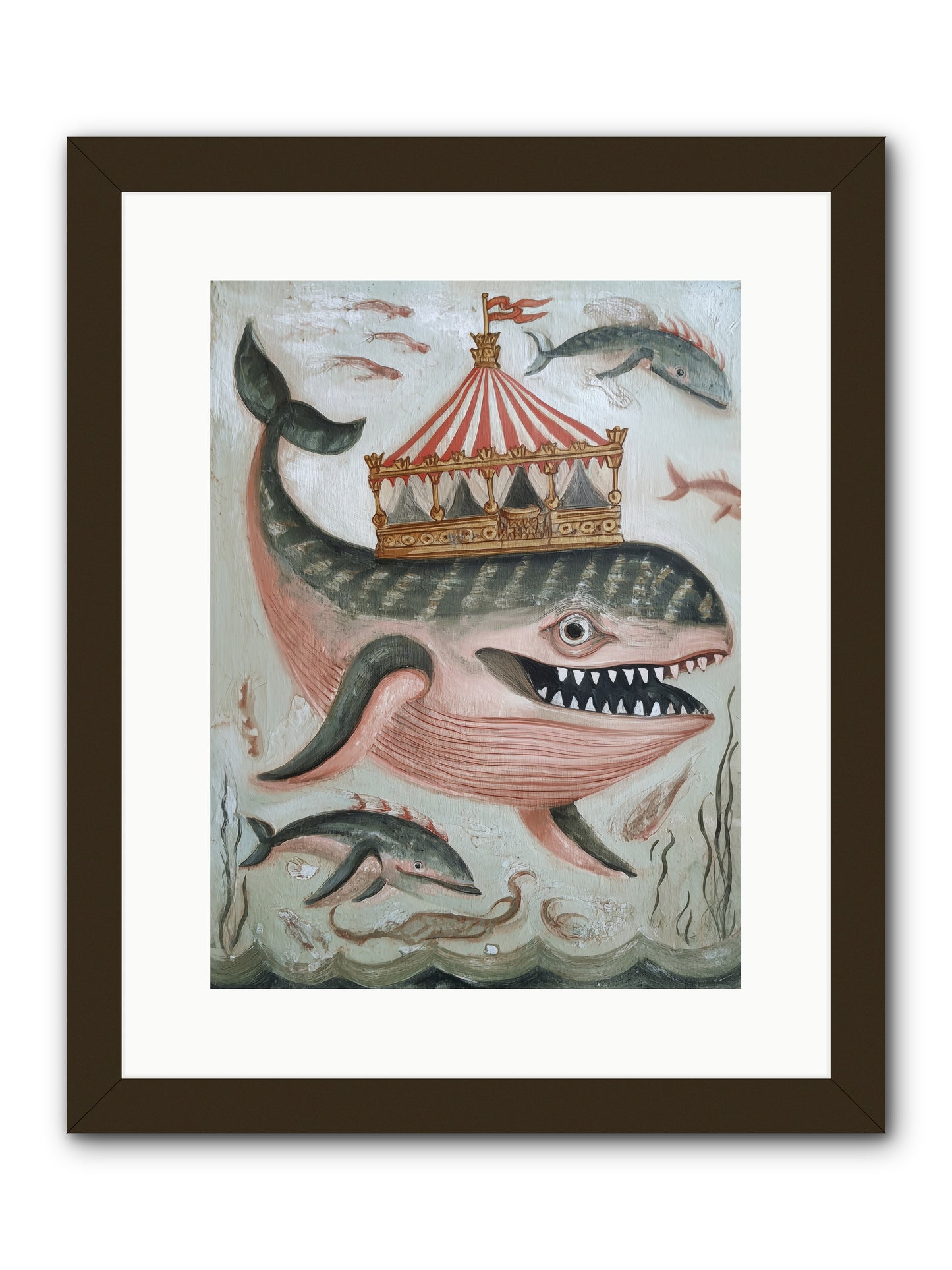 Song of the Deep -- Framed Print - Black 12x16