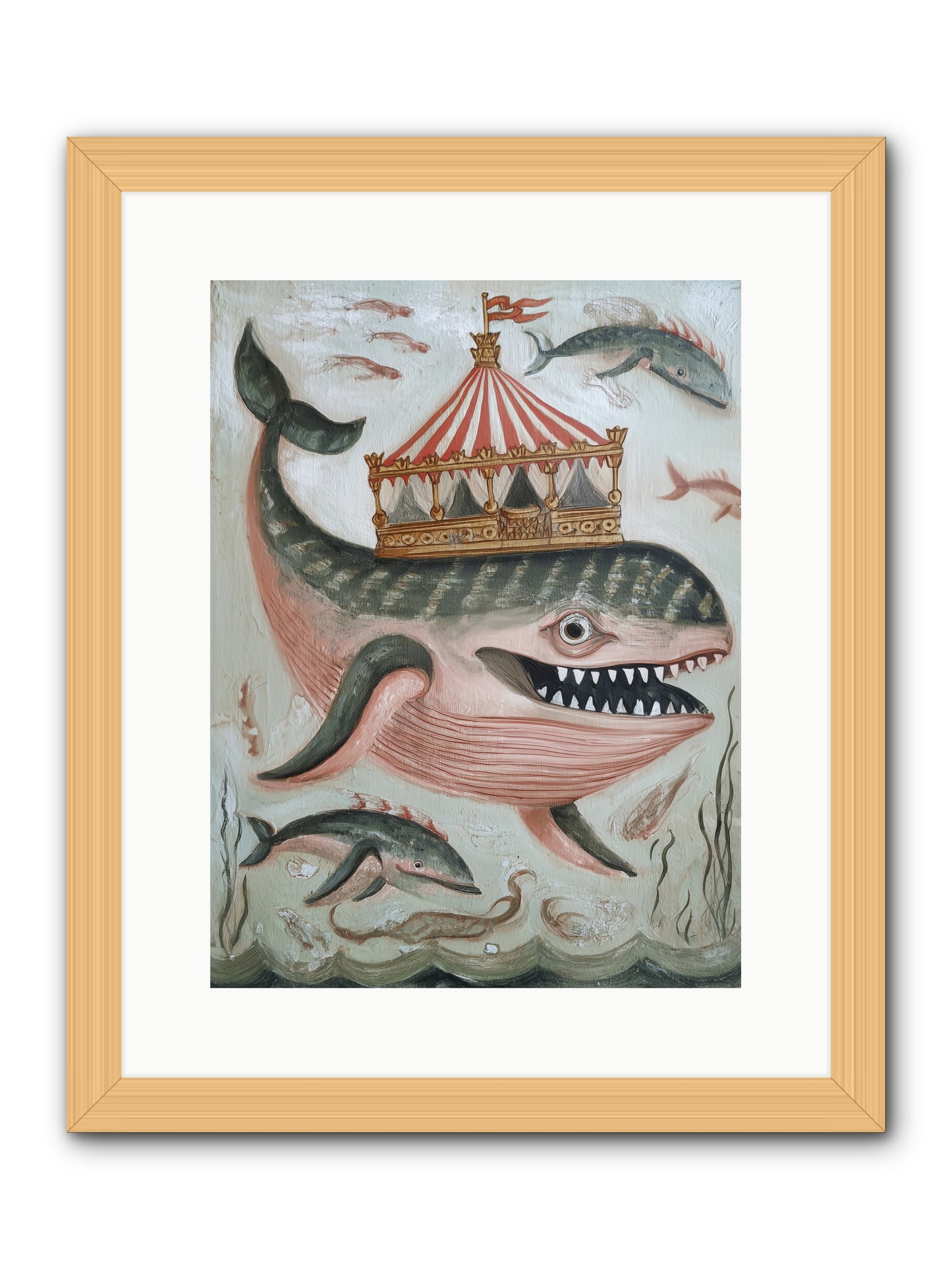 Song of the Deep -- Framed Print - Natural 12x16