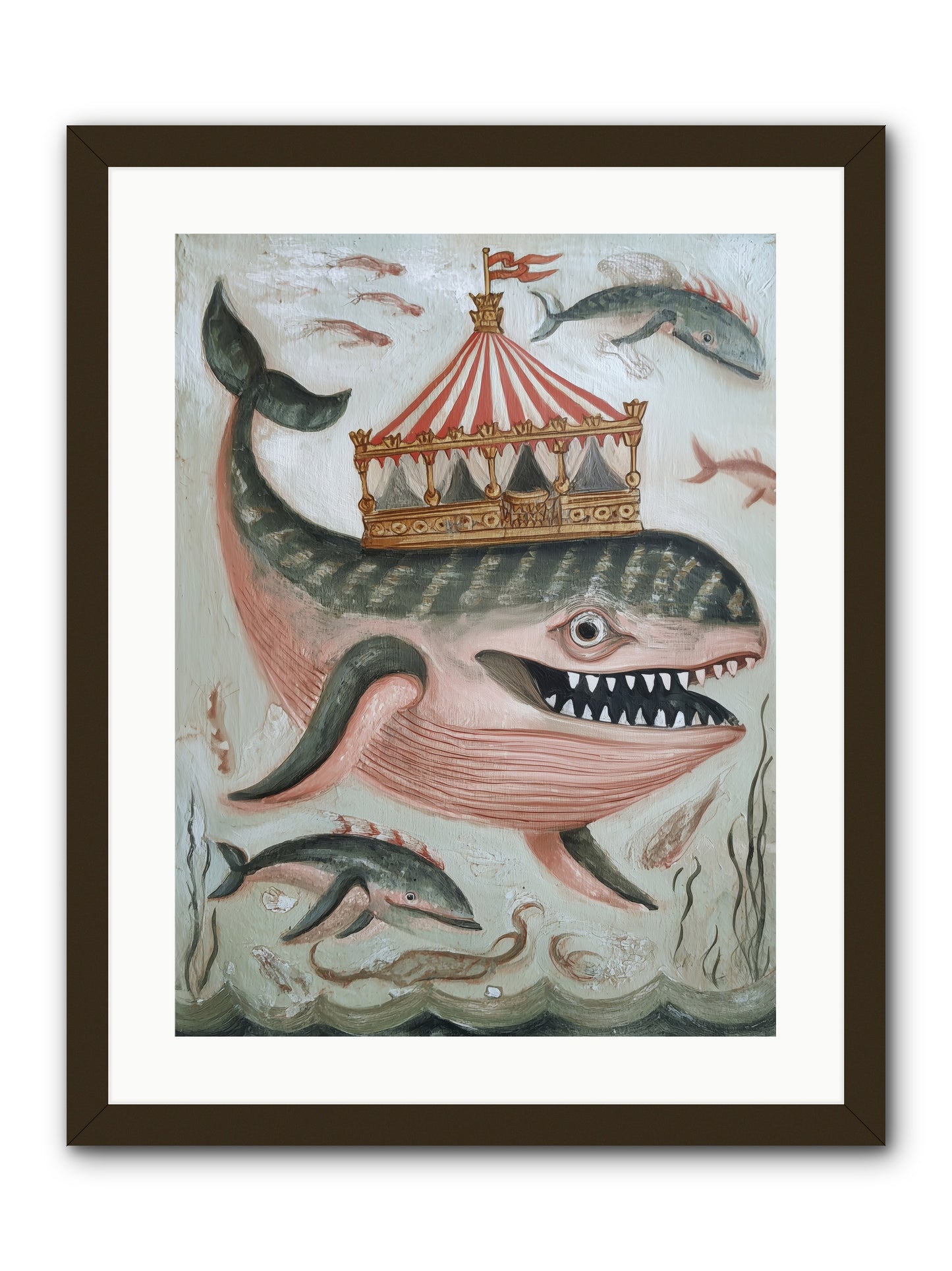 Song of the Deep -- Framed Print - Black 18x24