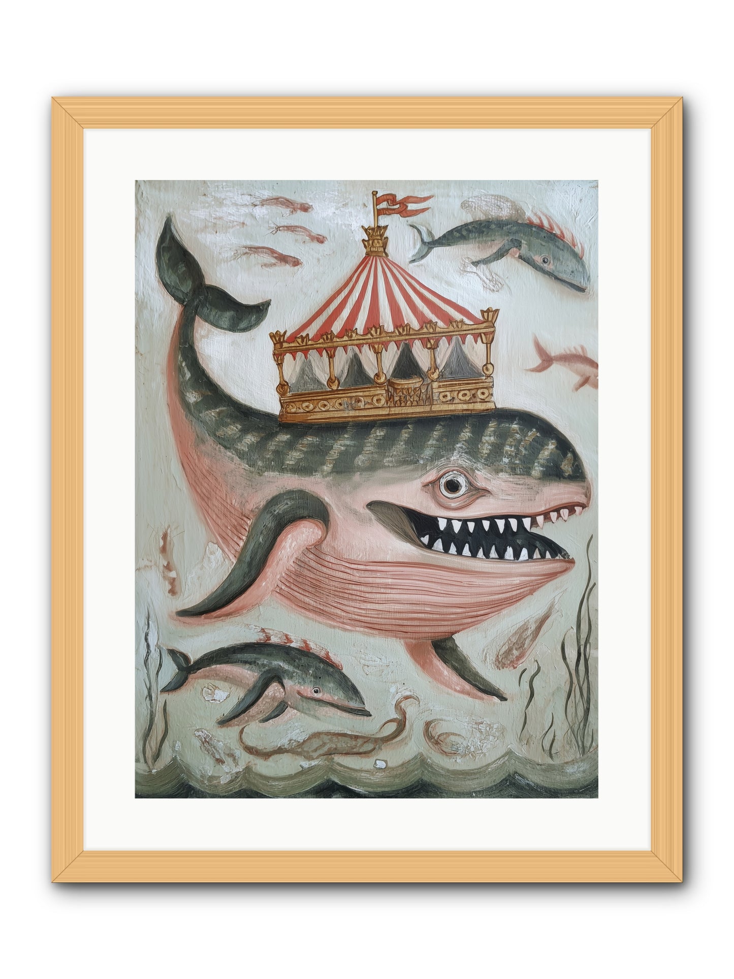 Song of the Deep -- Framed Print - Natural 18x24