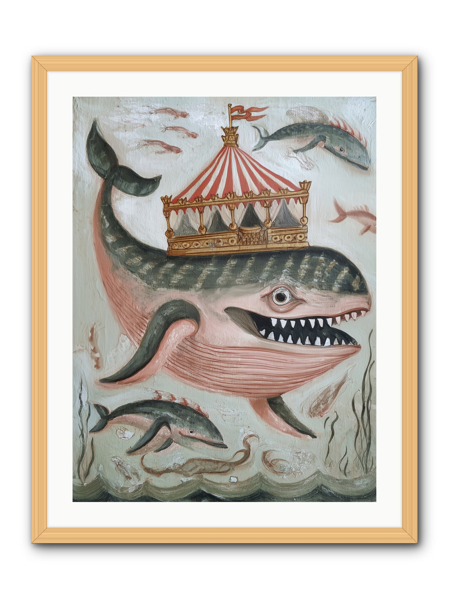 Song of the Deep -- Framed Print - Natural 24x32