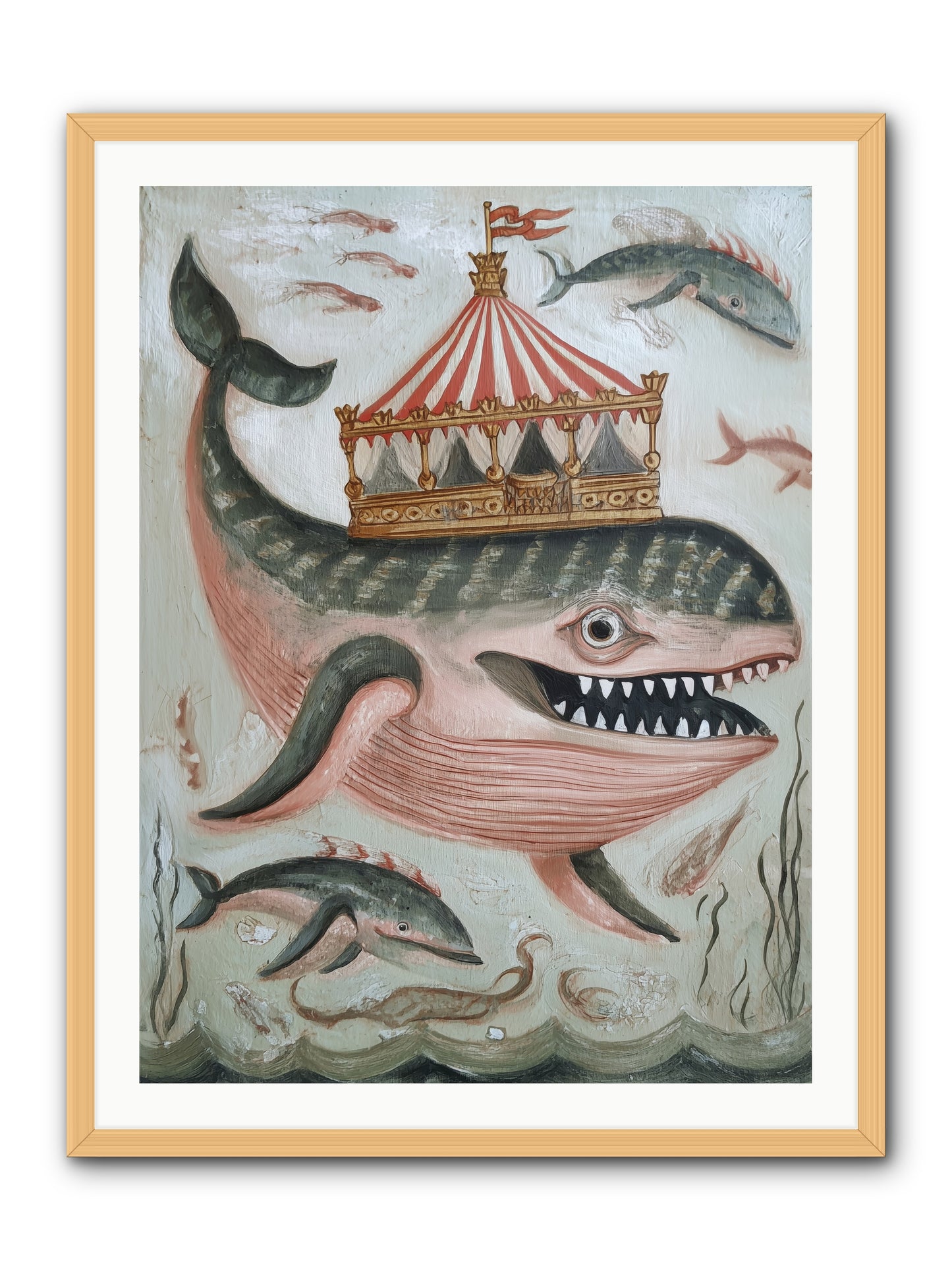 Song of the Deep -- Framed Print - Natural 30x40