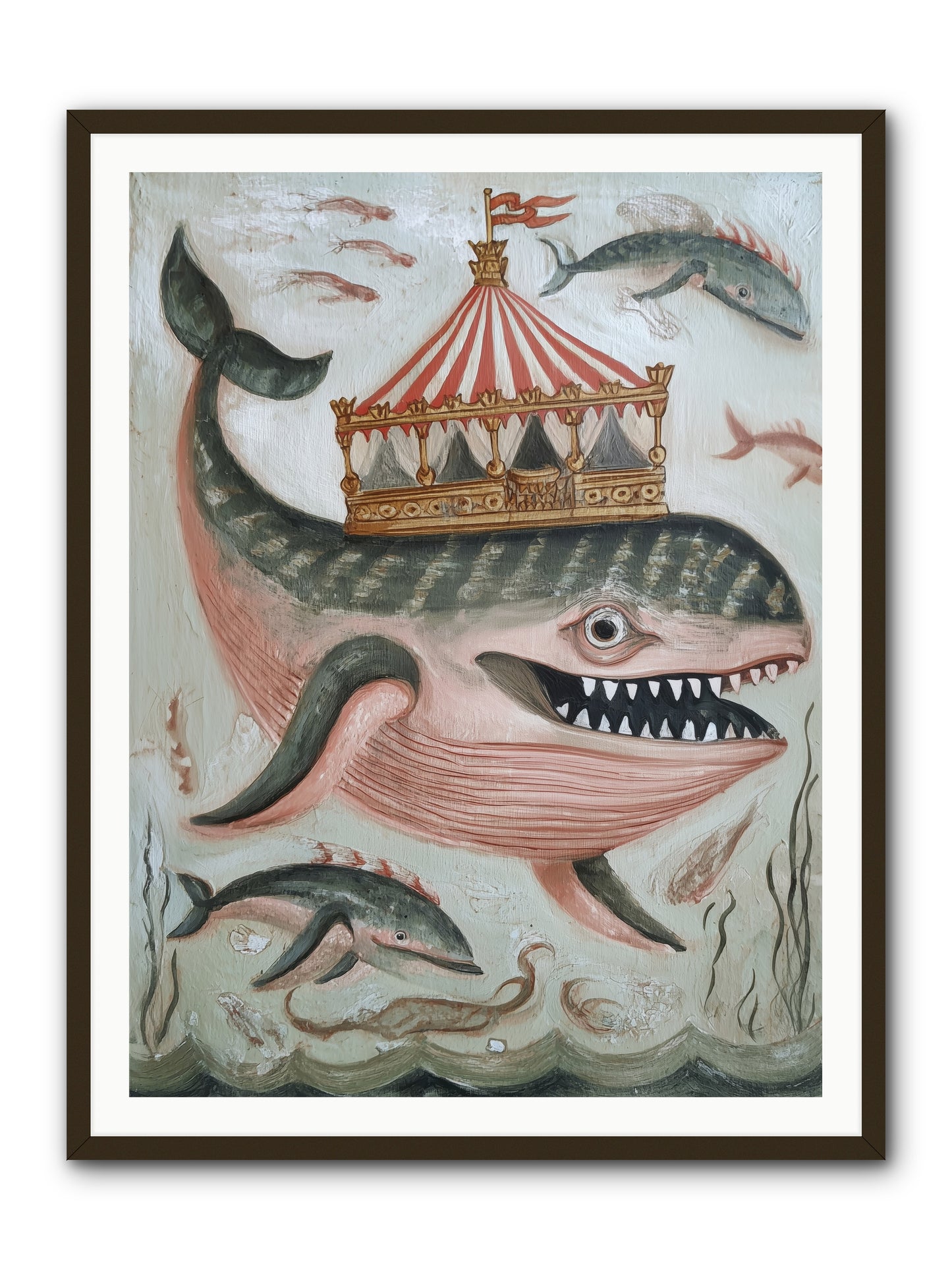 Song of the Deep -- Framed Print - Black 36x48