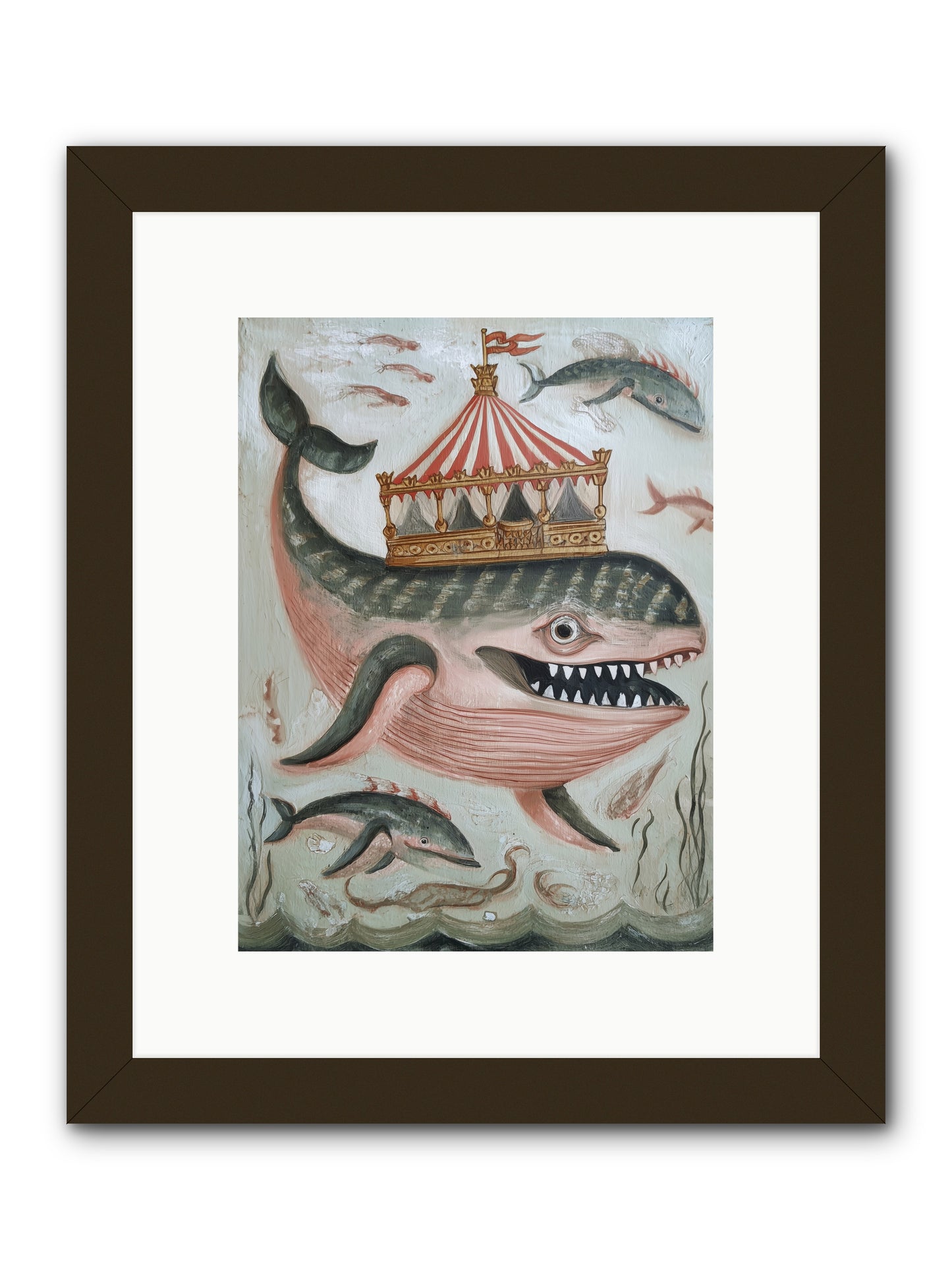 Song of the Deep -- Framed Print - Black 9x12