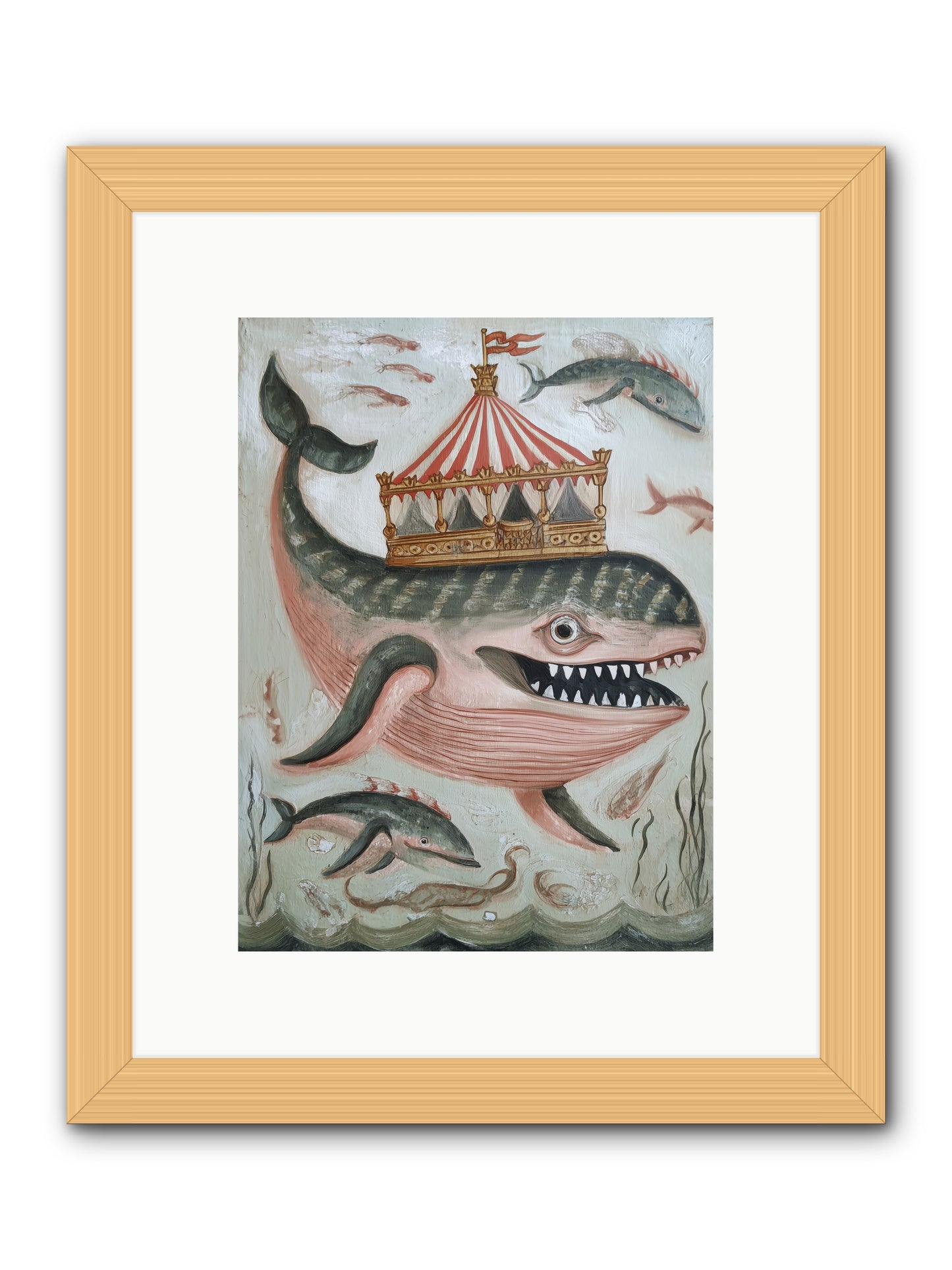Song of the Deep -- Framed Print - Natural 9x12