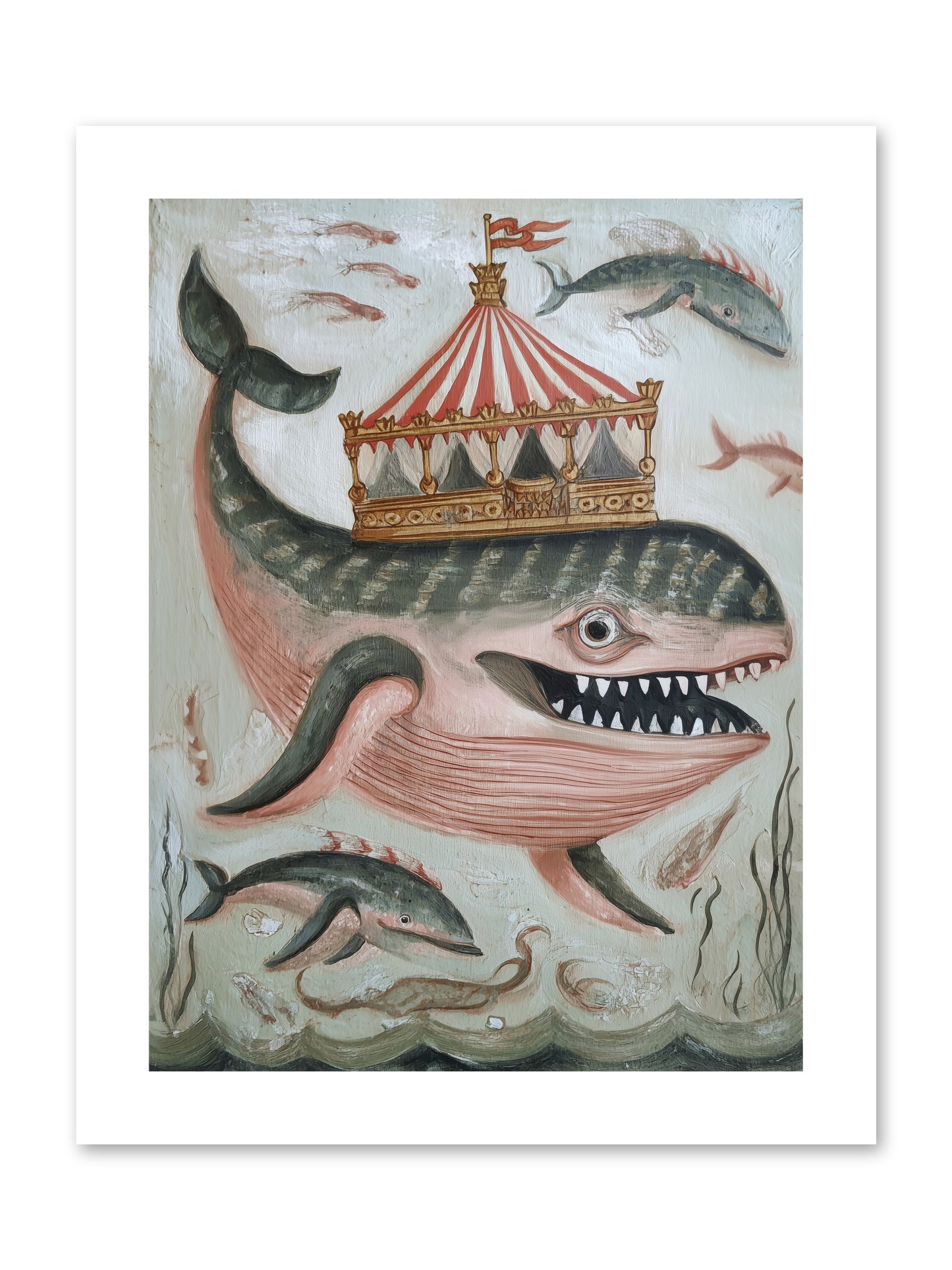 Song of the Deep -- Loose Canvas Print 9x12