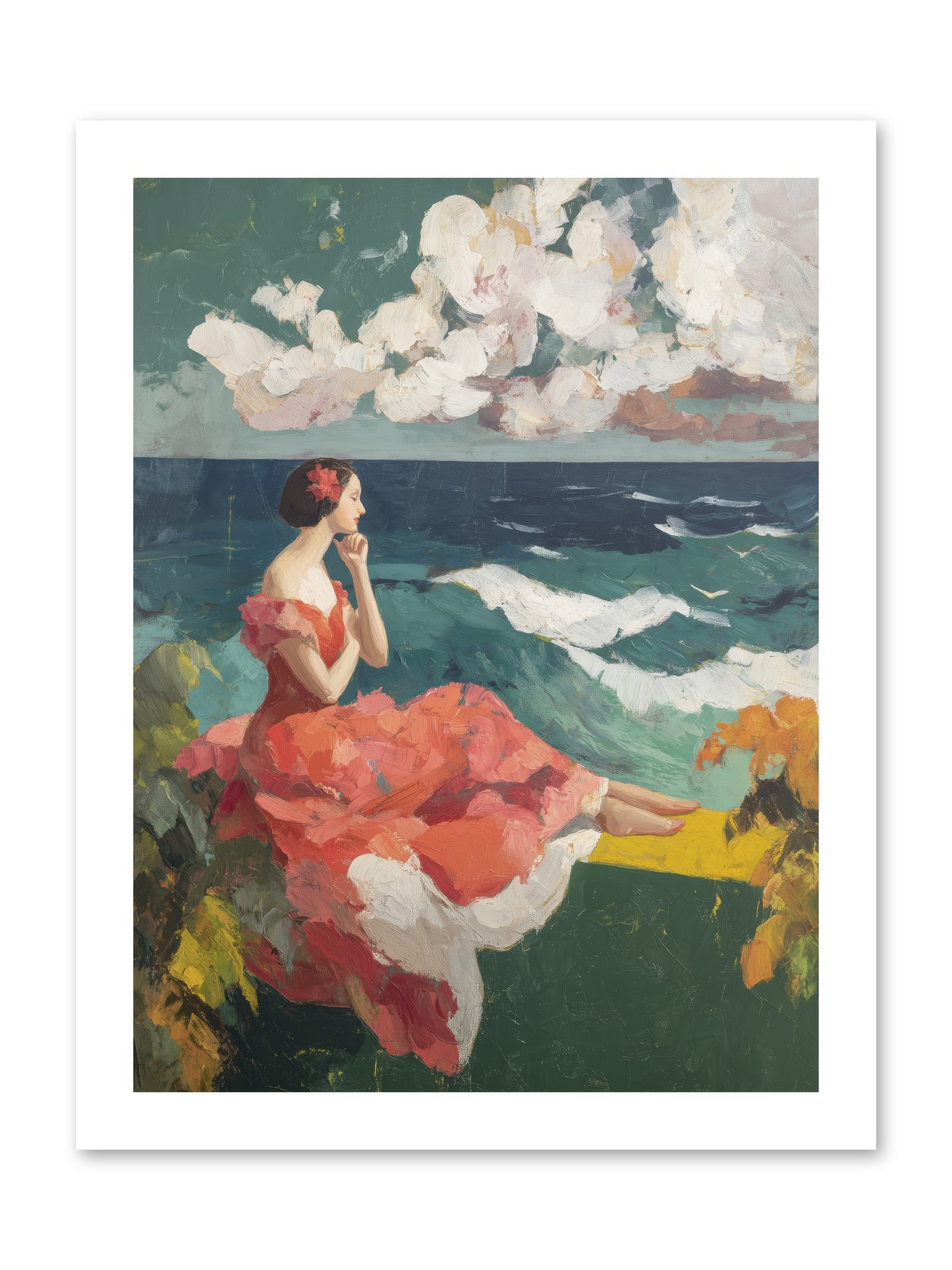 Sorrento Seascapes -- Loose Canvas Print 12x16