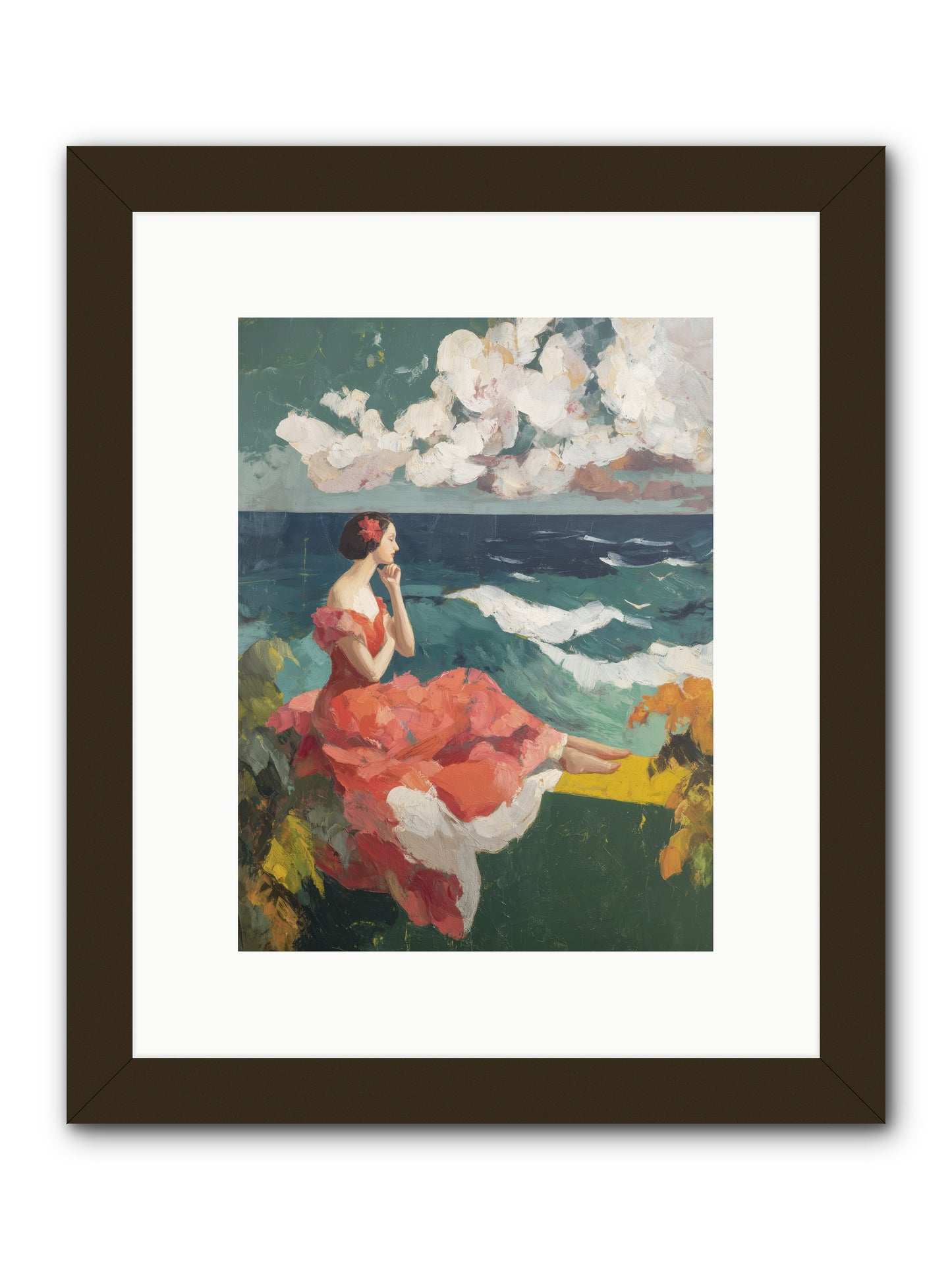 Sorrento Seascapes -- Framed Print - Black 9x12