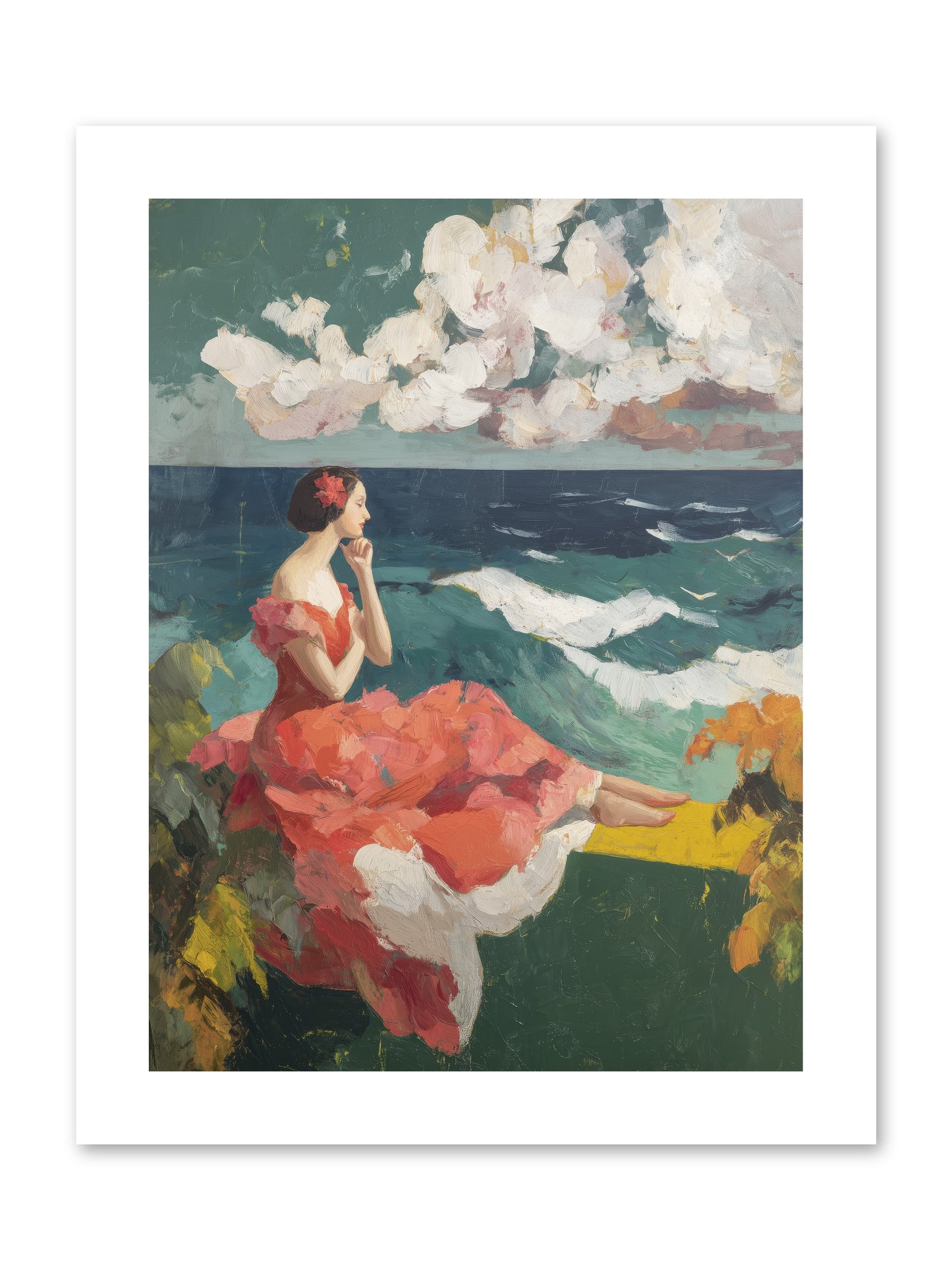 Sorrento Seascapes -- Loose Canvas Print 9x12