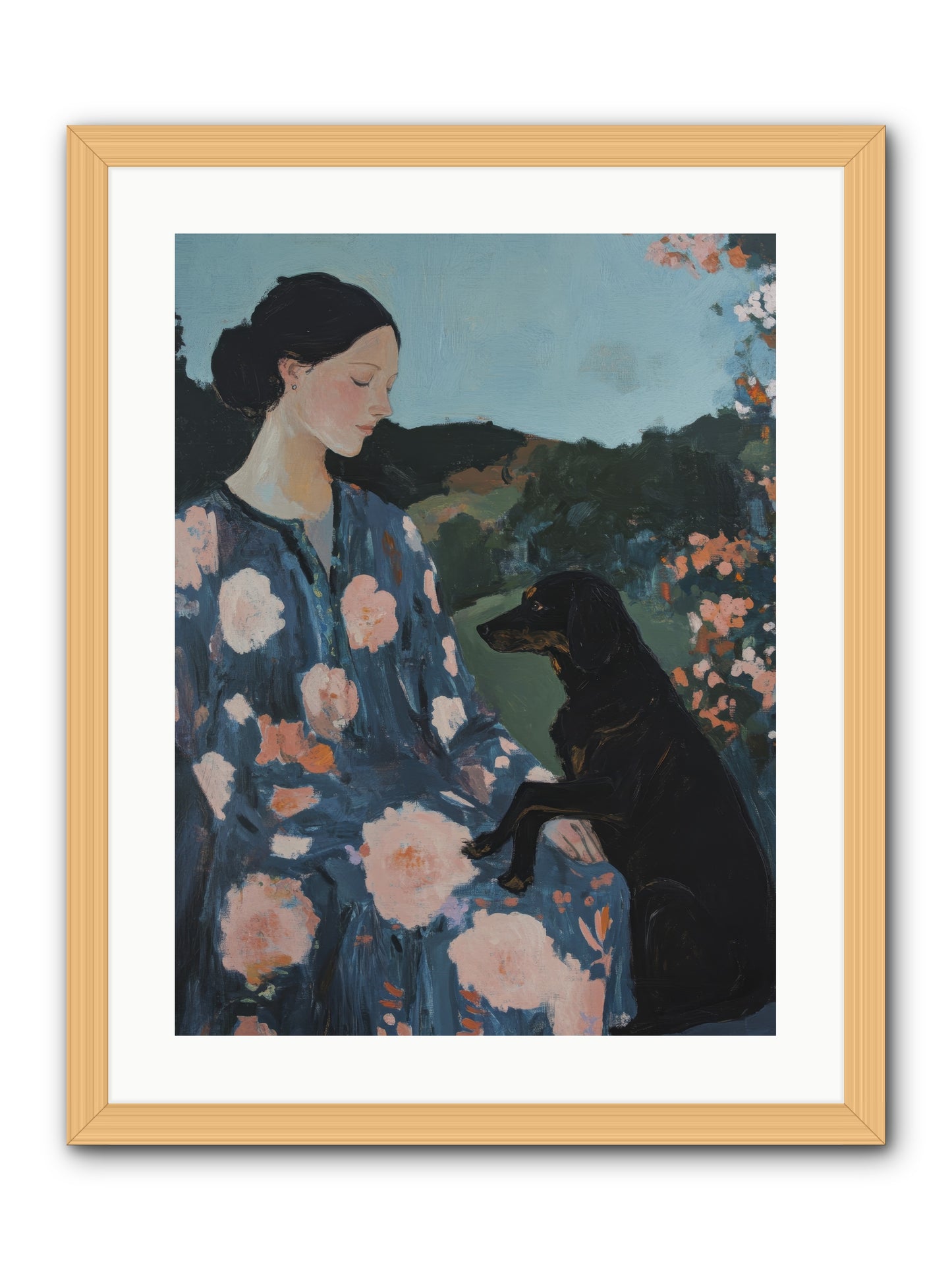 Soul Laid Bare -- Framed Print - Natural 18x24
