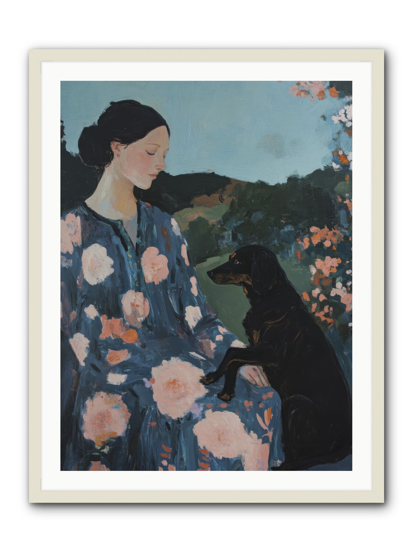 Soul Laid Bare -- Framed Print - White 30x40
