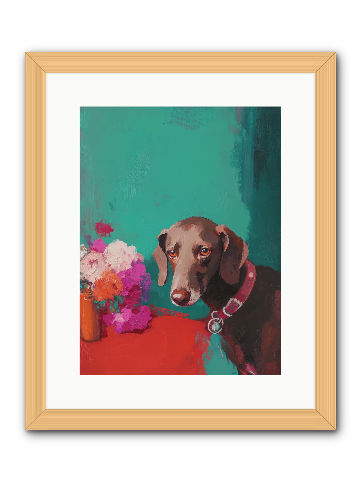Soul's Mirror -- Framed Print - Natural 12x16