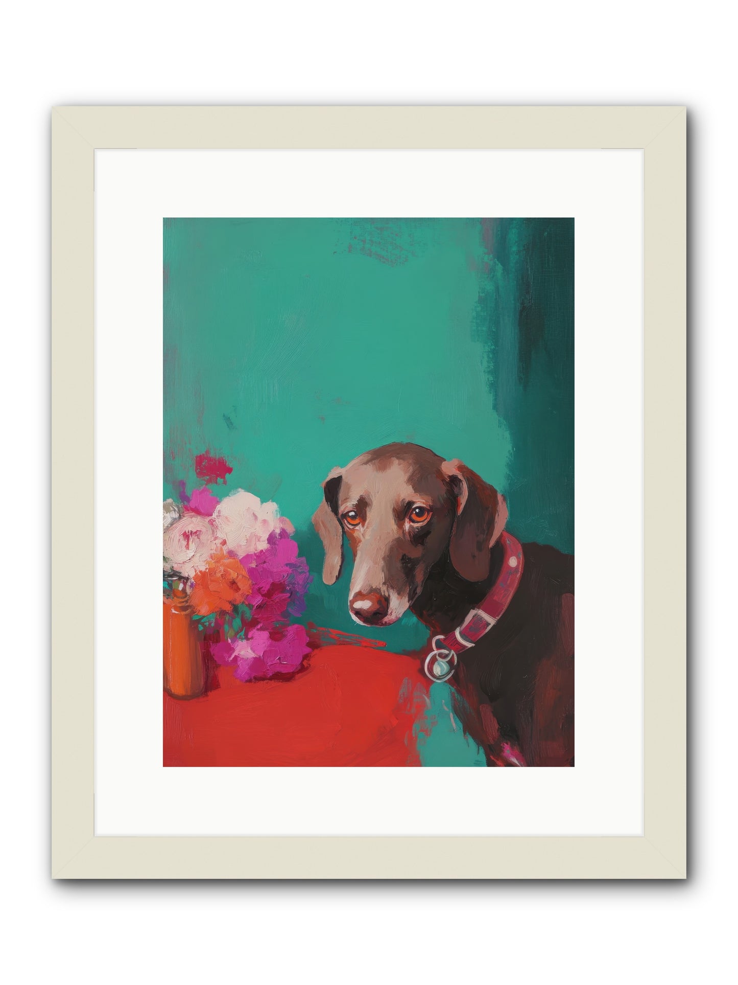 Soul's Mirror -- Framed Print - White 12x16