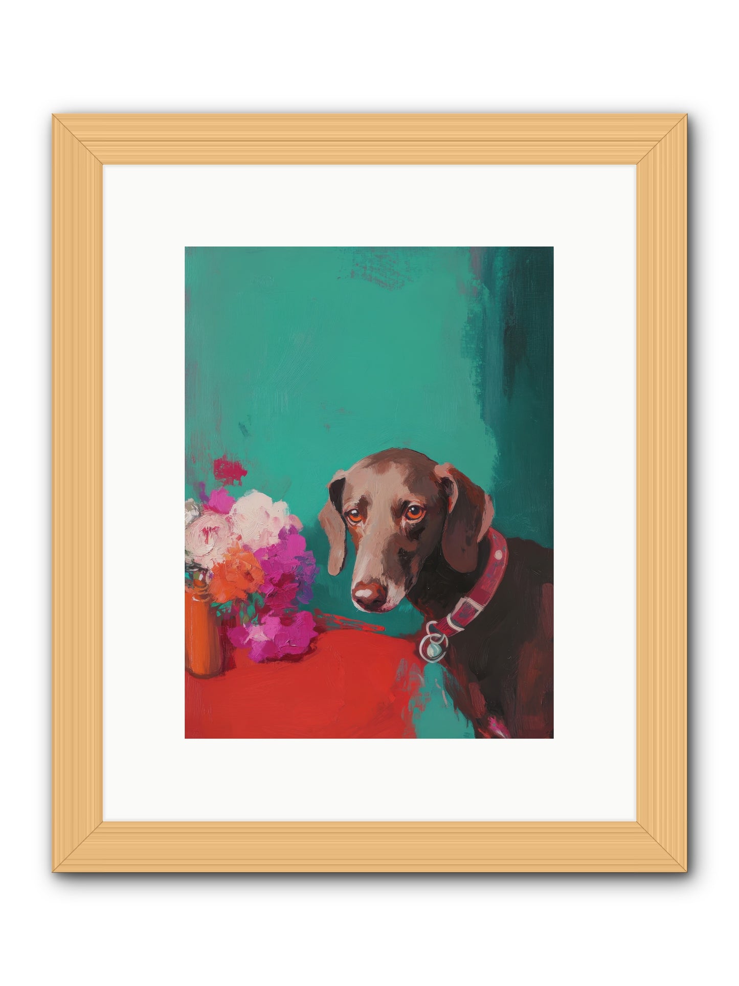 Soul's Mirror -- Framed Print - Natural 9x12