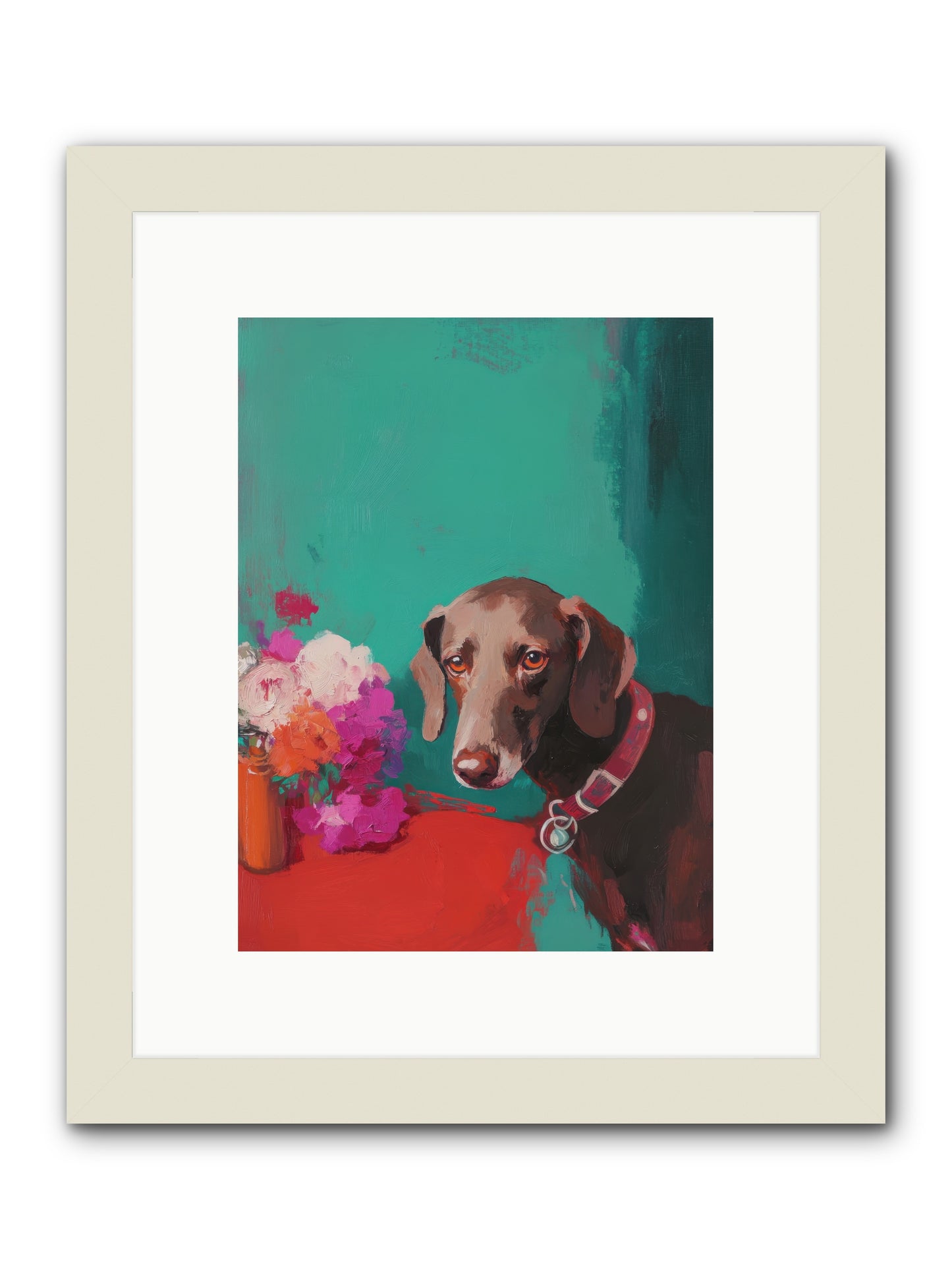 Soul's Mirror -- Framed Print - White 9x12