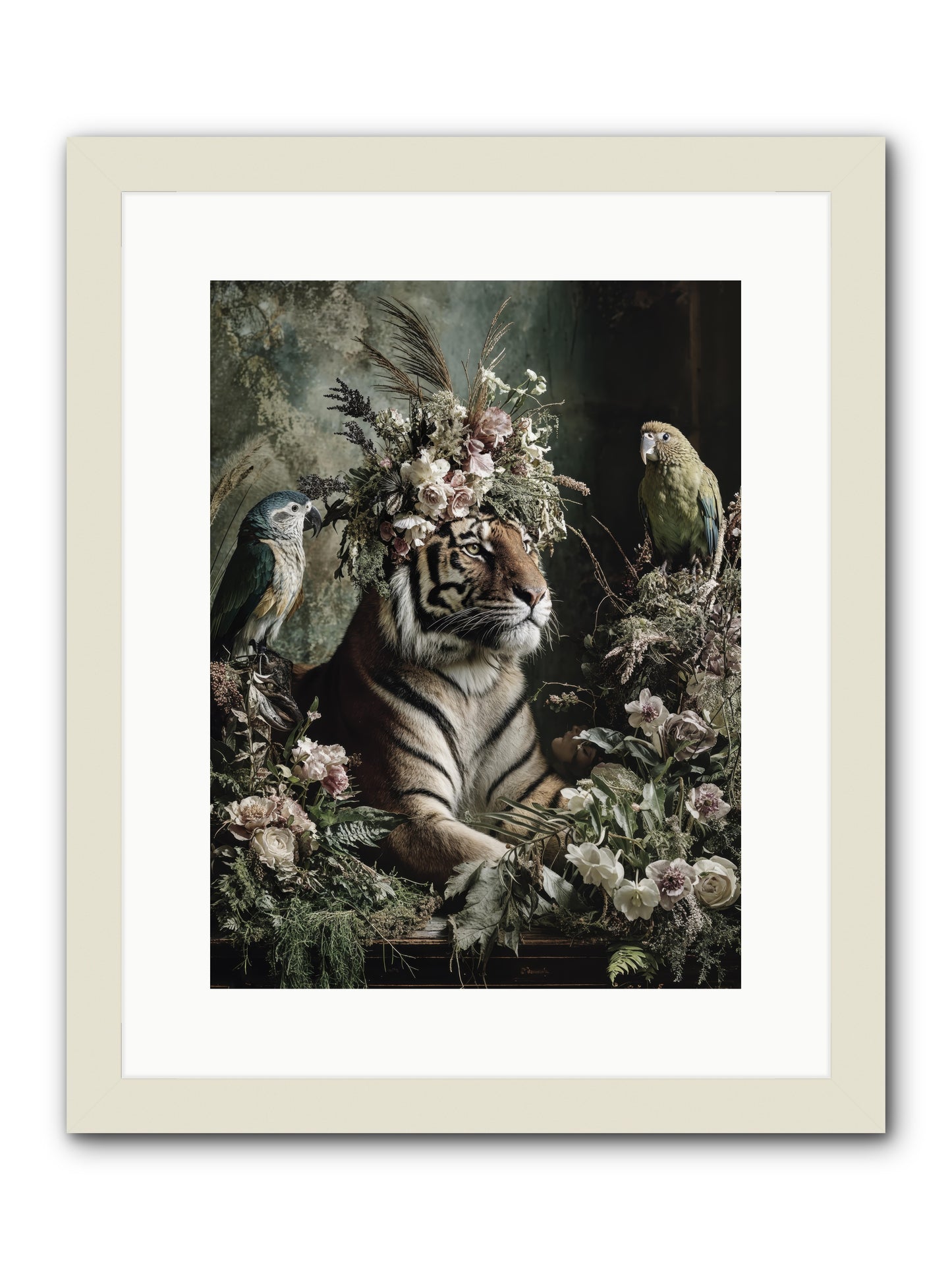 Soul's Recognition -- Framed Print - White 12x16