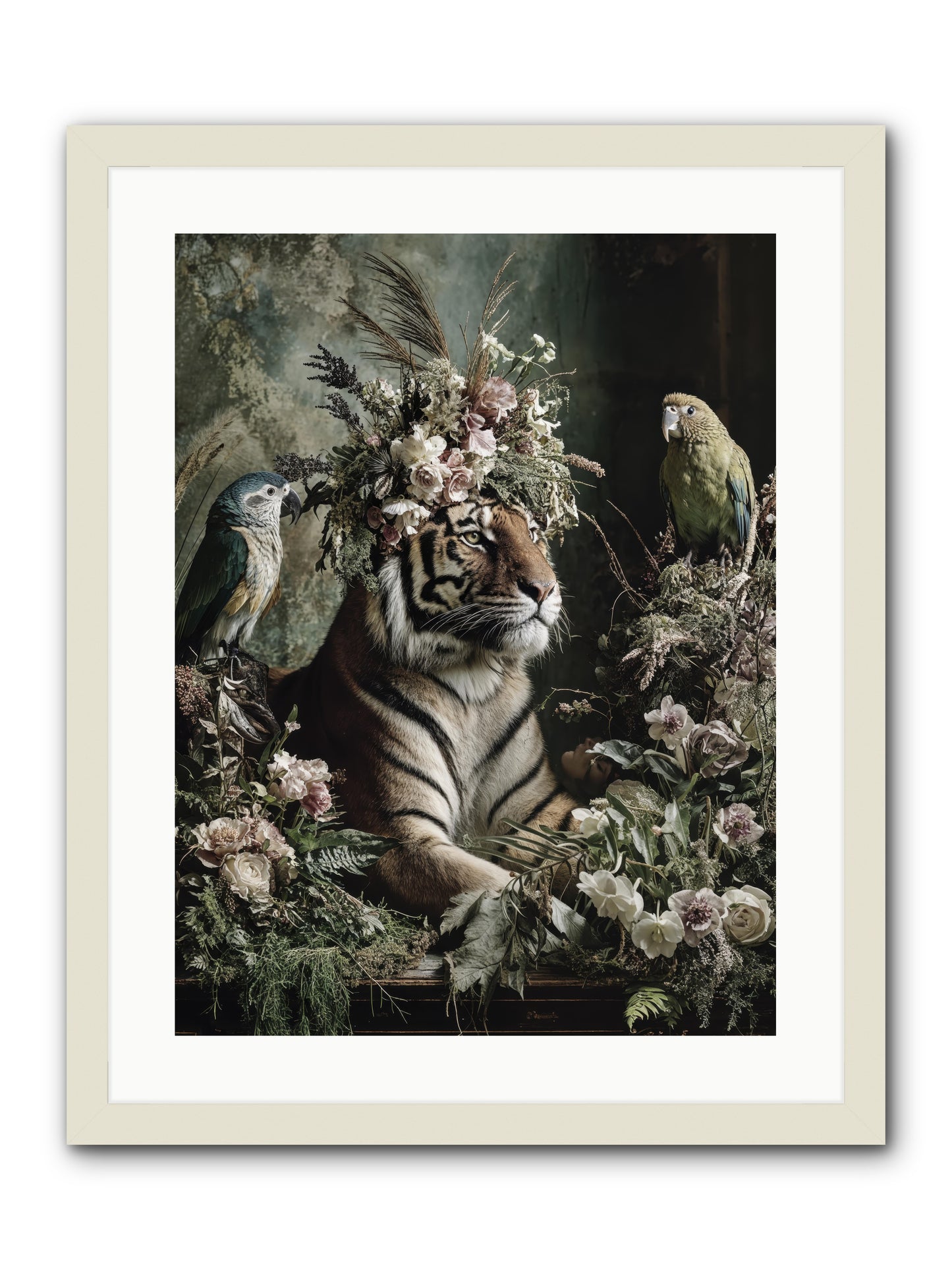 Soul's Recognition -- Framed Print - White 18x24