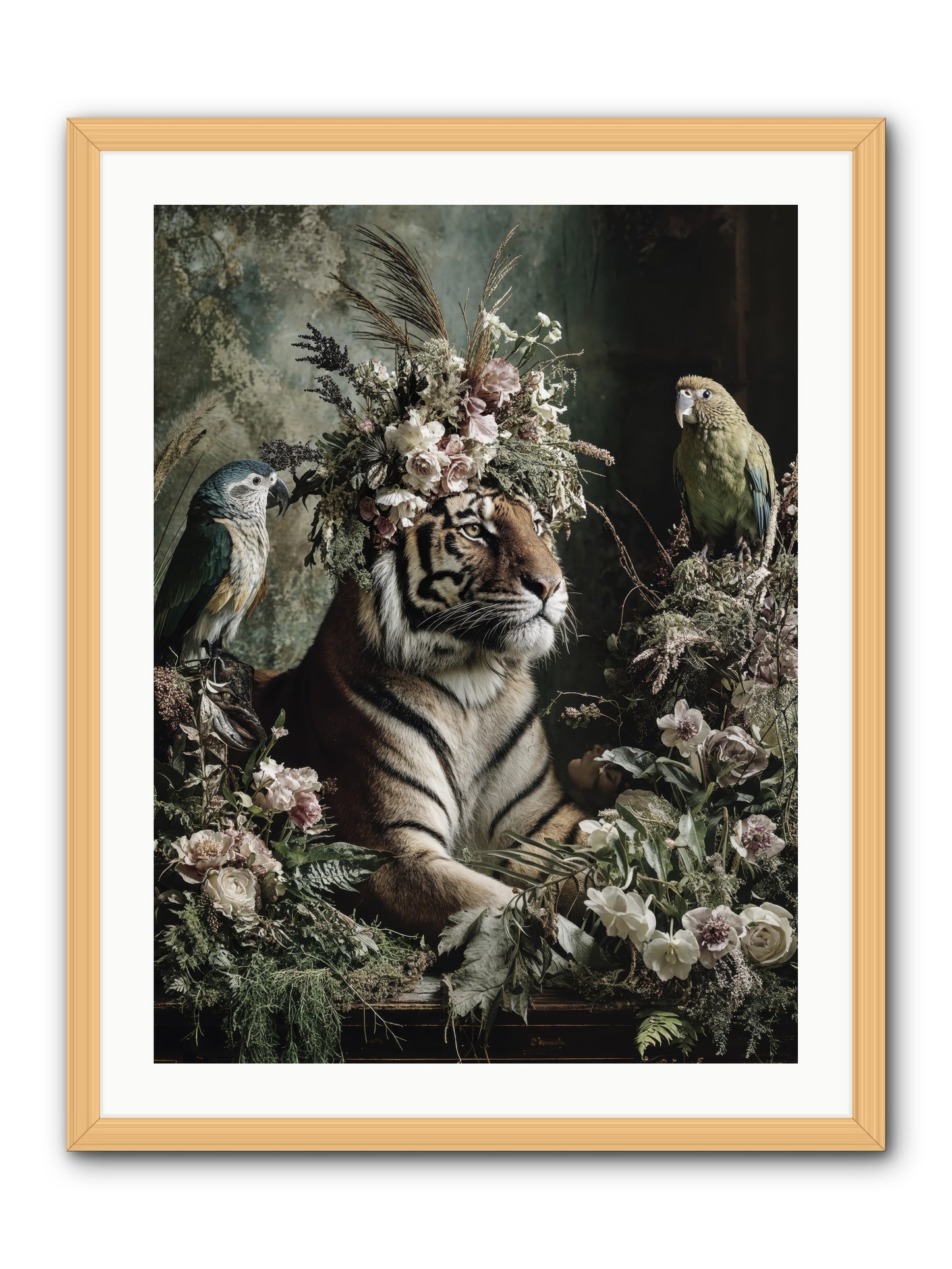 Soul's Recognition -- Framed Print - Natural 24x32