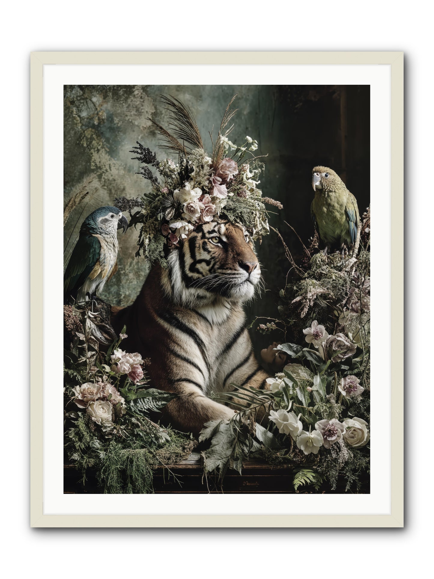 Soul's Recognition -- Framed Print - White 30x40