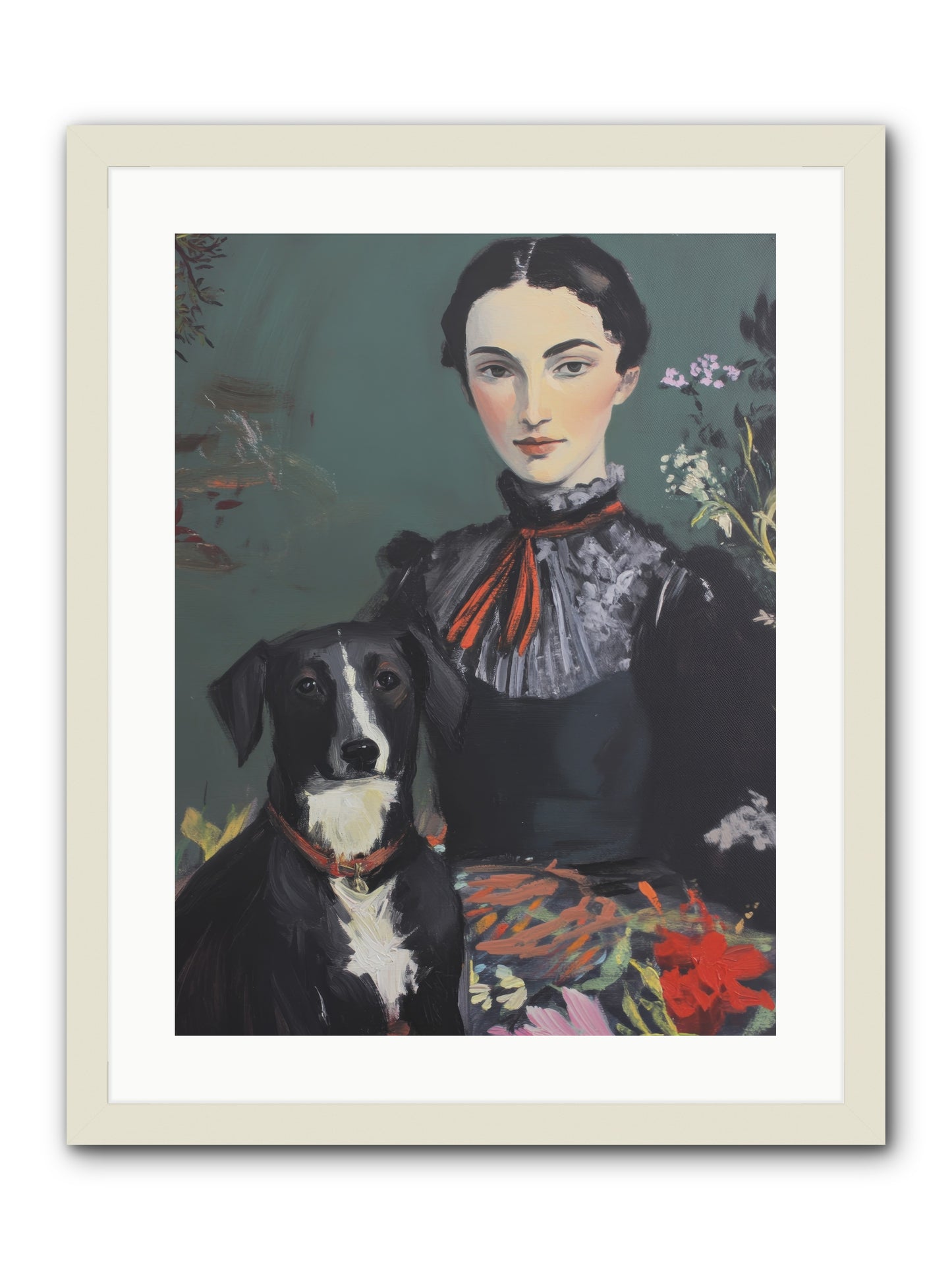 Soul's Sweet Surrender -- Framed Print - White 18x24