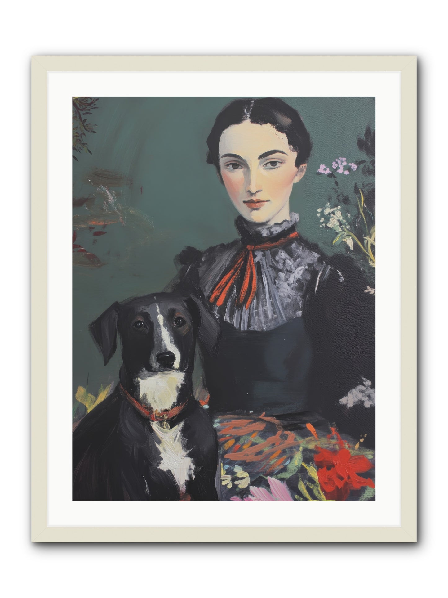 Soul's Sweet Surrender -- Framed Print - White 24x32