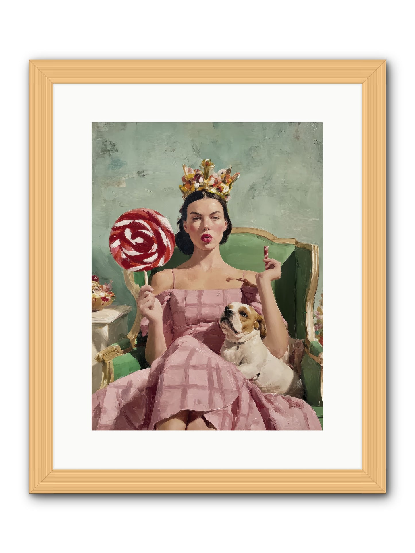Sovereign Of Sugarplum Splendor -- Framed Print - Natural 12x16