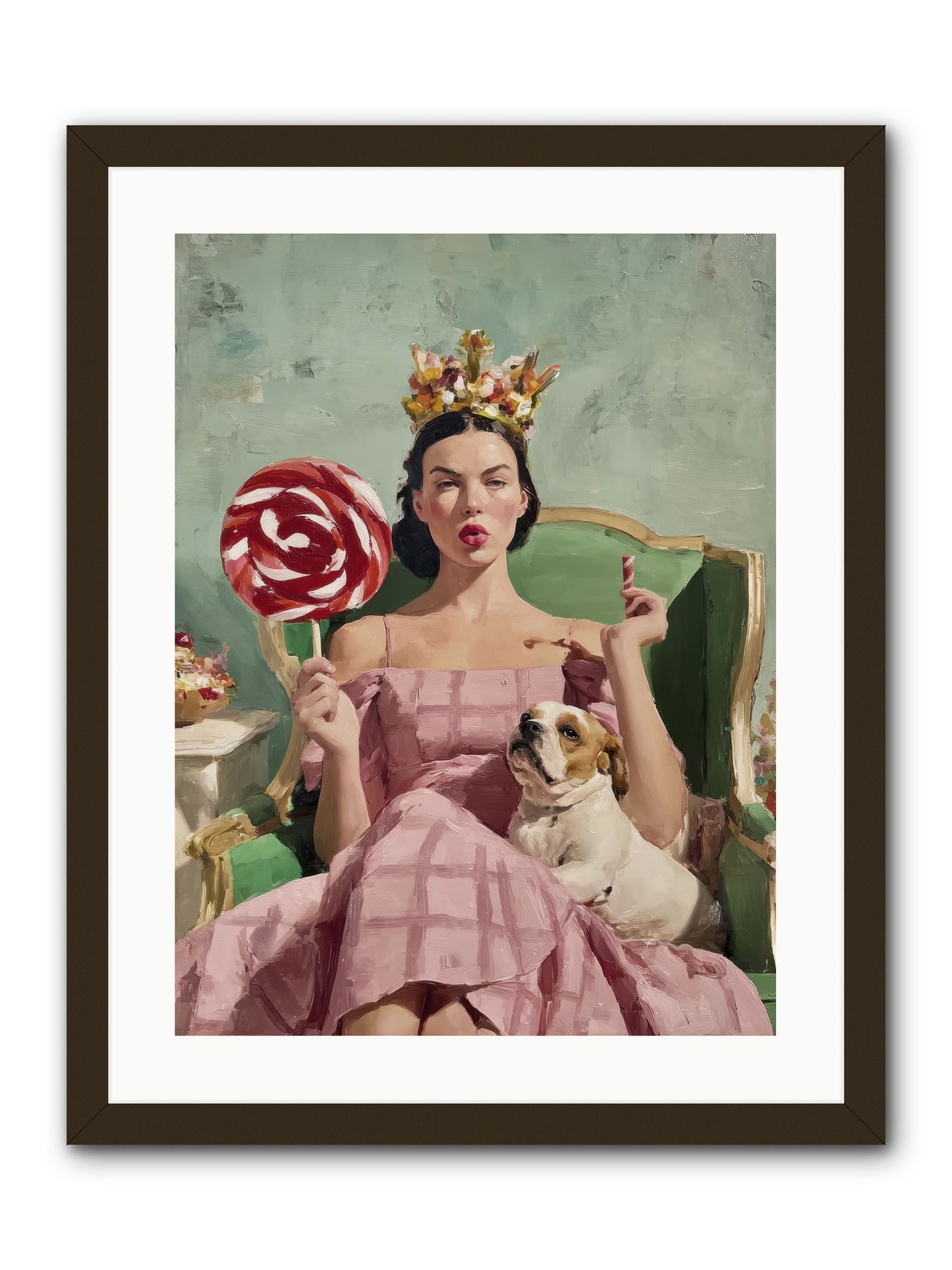 Sovereign Of Sugarplum Splendor -- Framed Print - Black 18x24