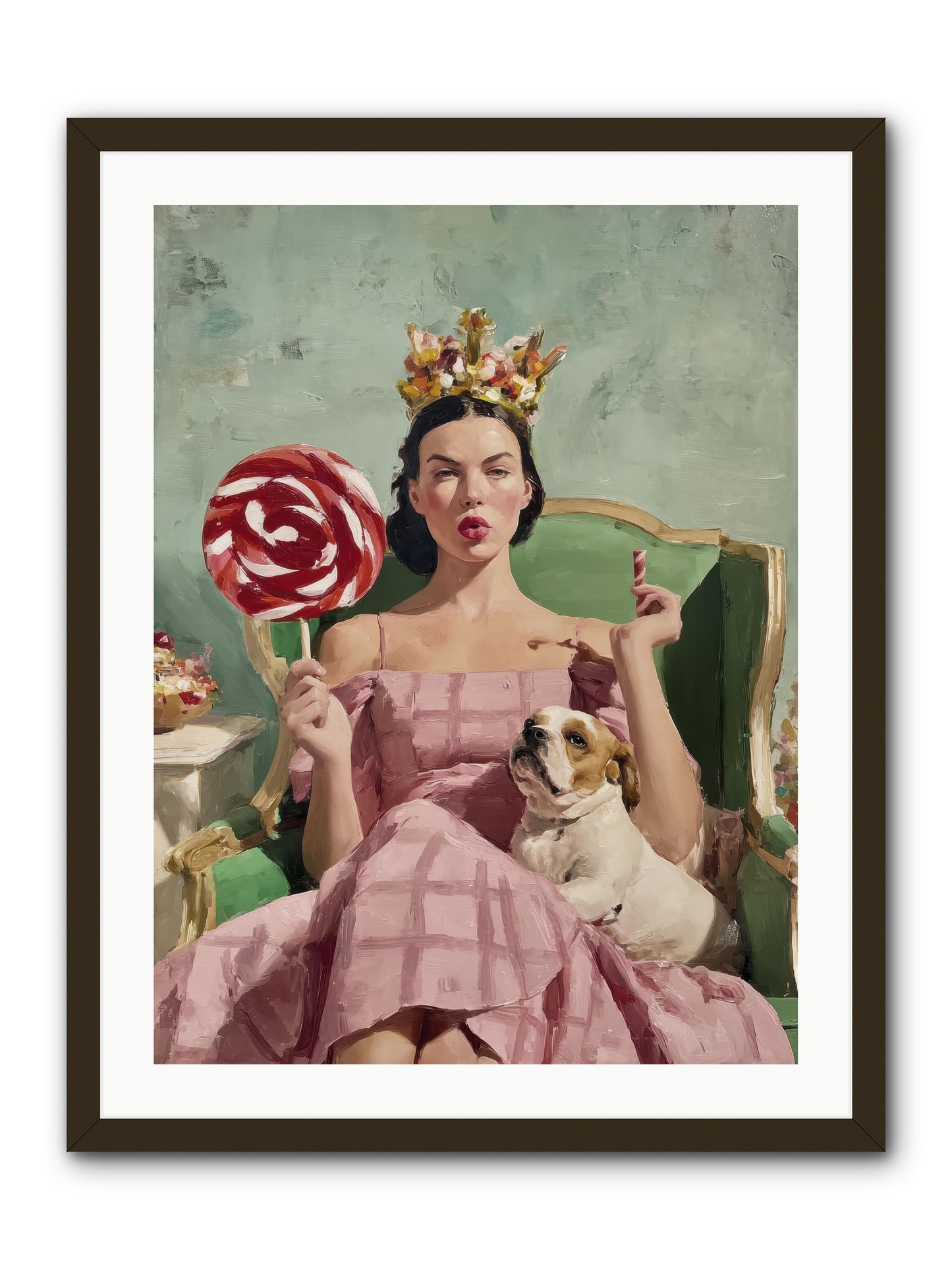 Sovereign Of Sugarplum Splendor -- Framed Print - Black 24x32