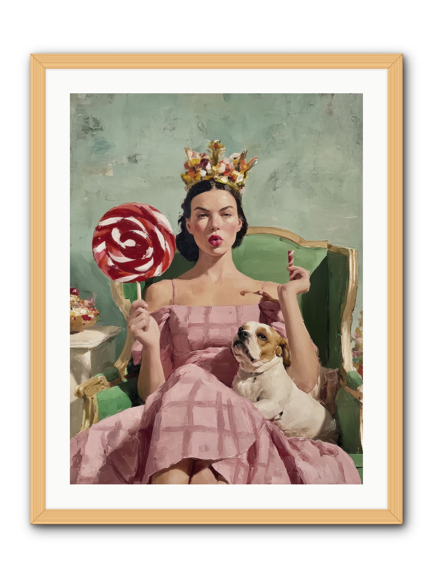 Sovereign Of Sugarplum Splendor -- Framed Print - Natural 24x32
