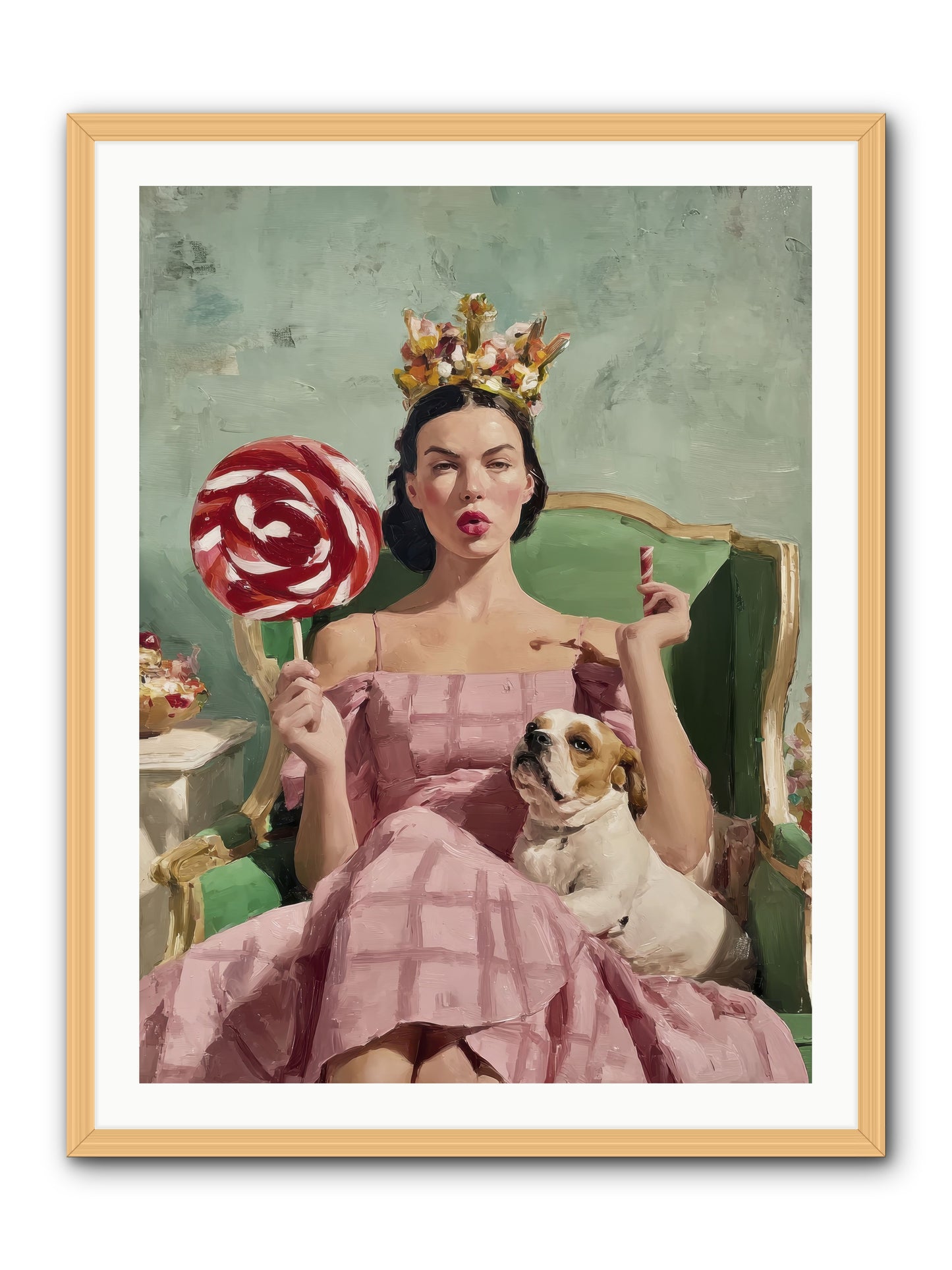 Sovereign Of Sugarplum Splendor -- Framed Print - Natural 30x40