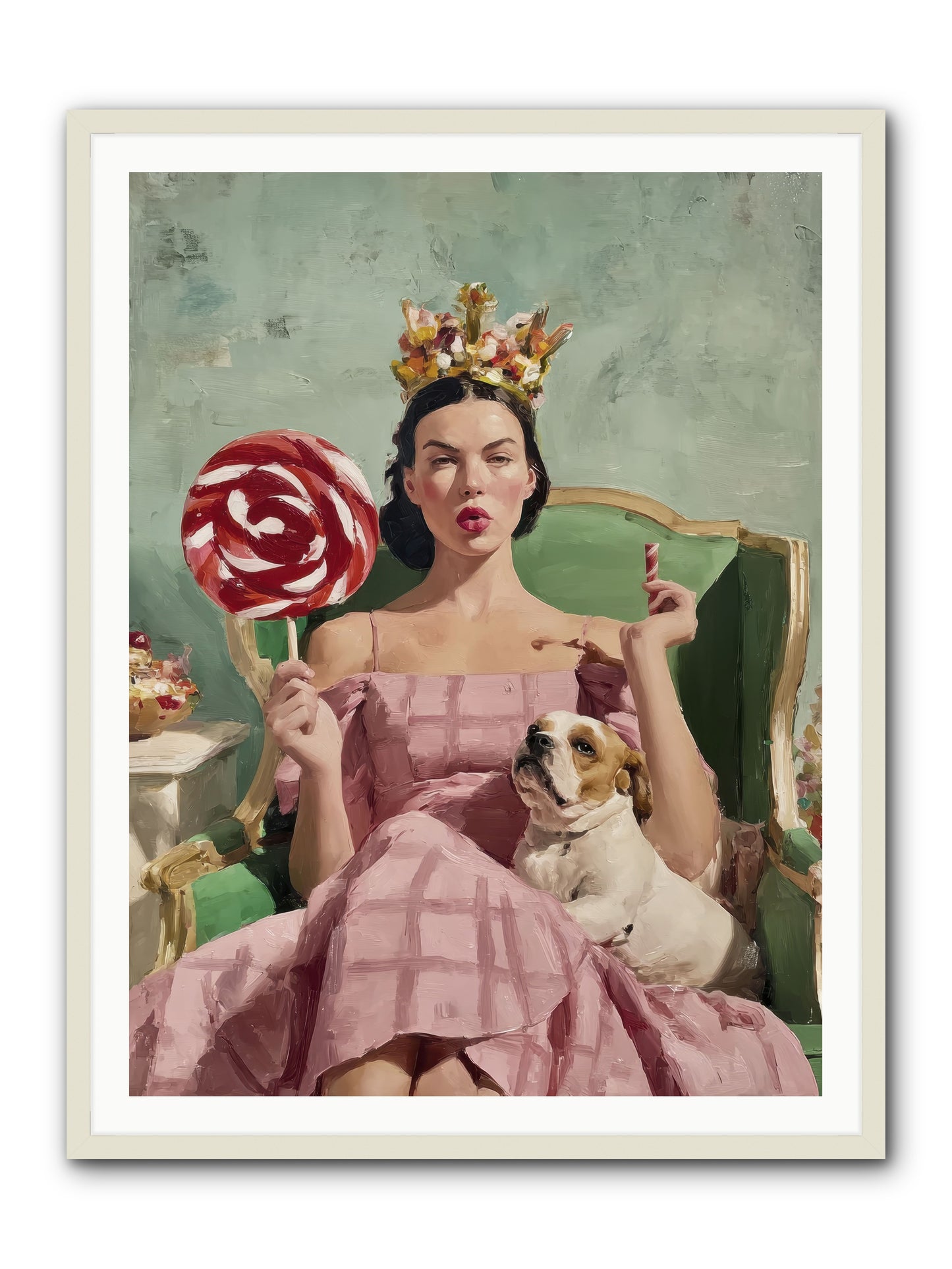Sovereign Of Sugarplum Splendor -- Framed Print - White 36x48