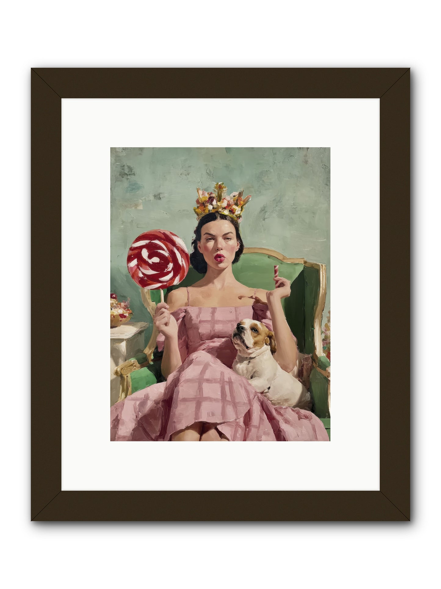 Sovereign Of Sugarplum Splendor -- Framed Print - Black 9x12