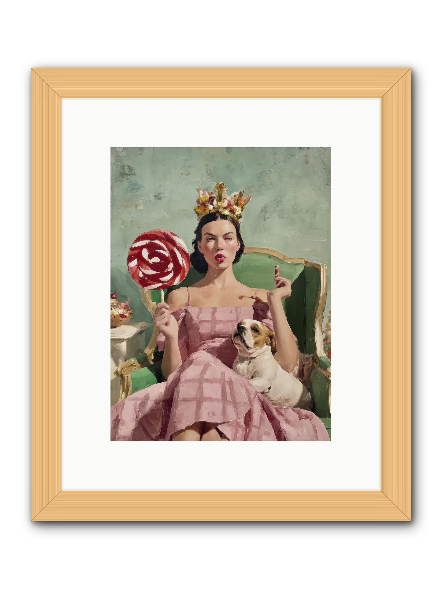 Sovereign Of Sugarplum Splendor -- Framed Print - Natural 9x12