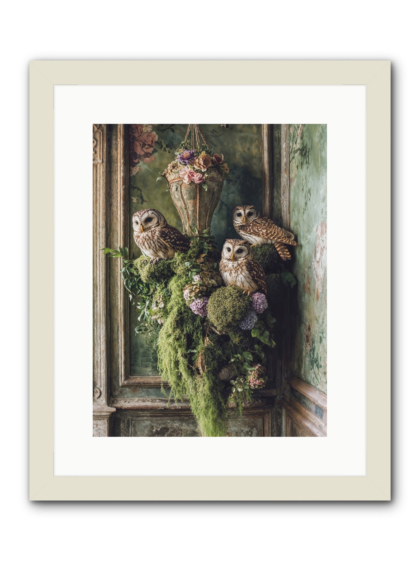 Sovereign Roost -- Framed Print - White 12x16