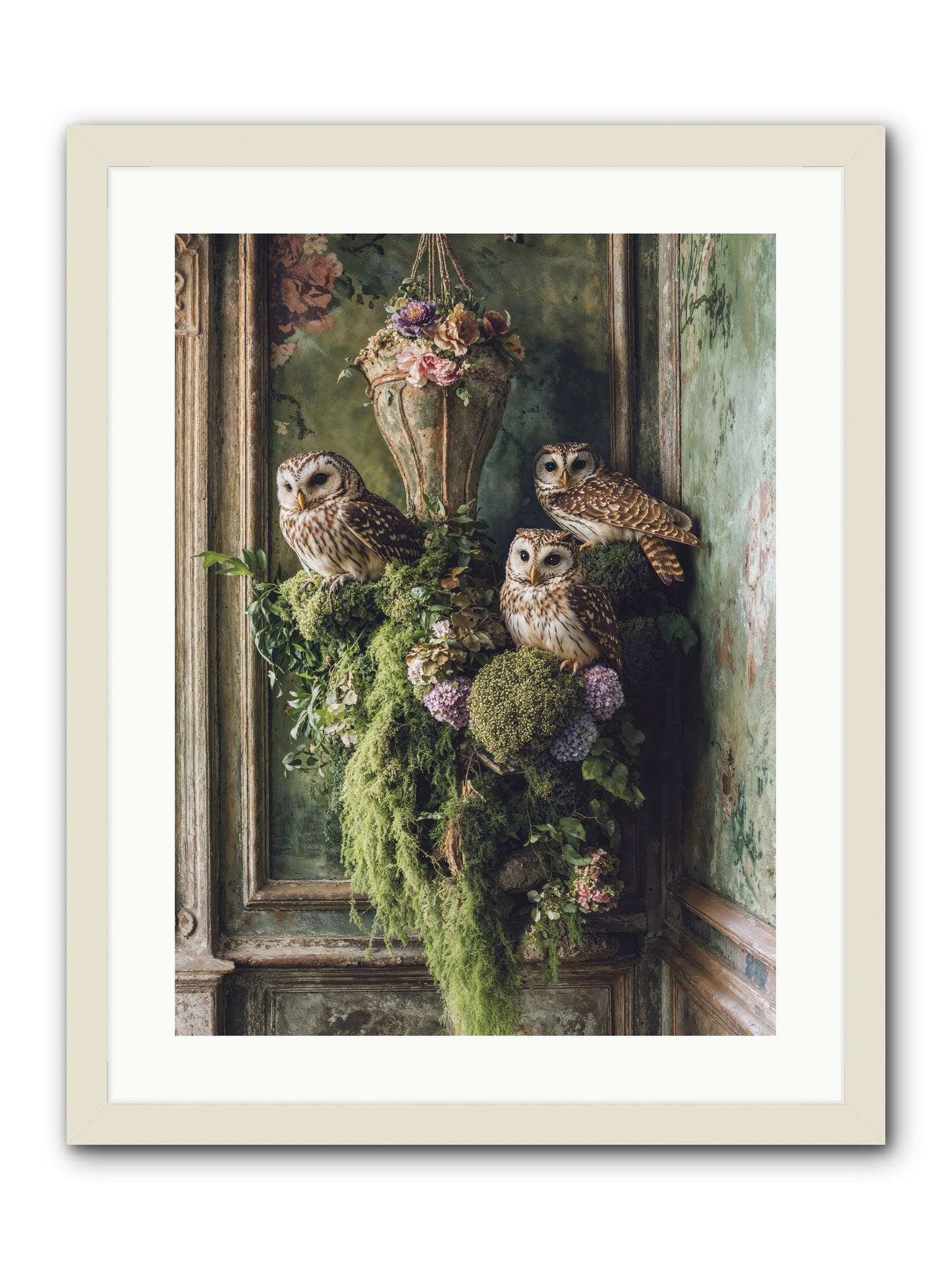 Sovereign Roost -- Framed Print - White 18x24