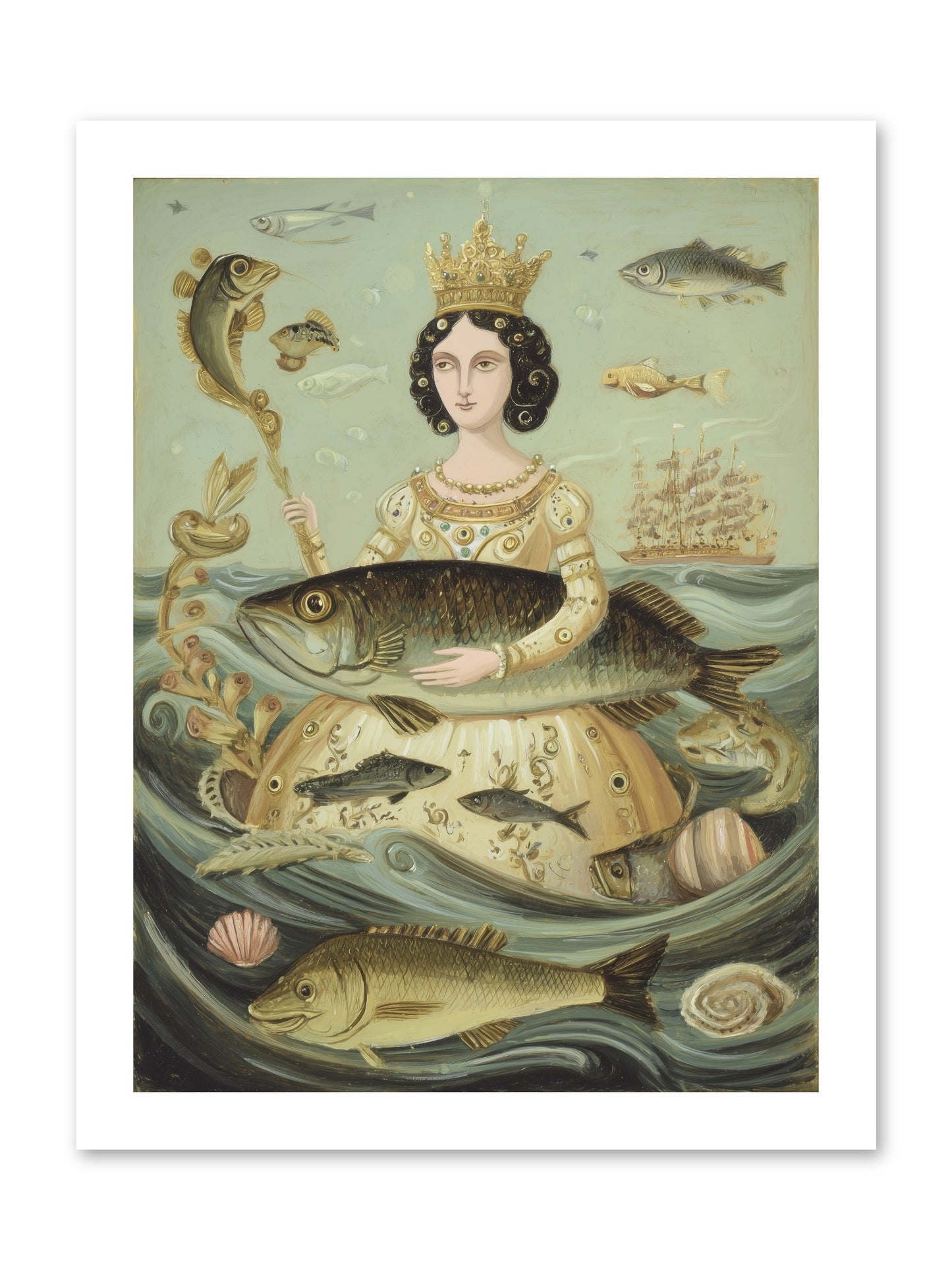 Sovereign Song -- Loose Canvas Print 12x16