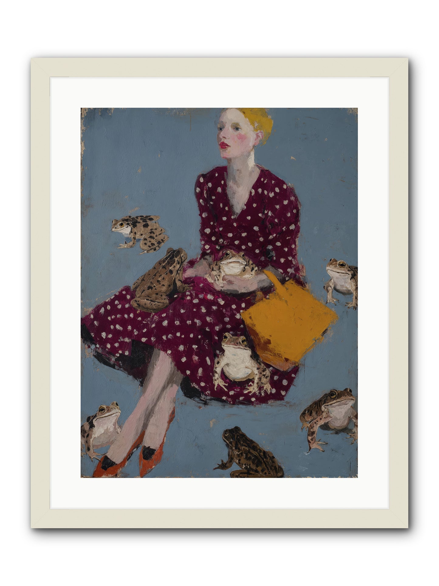 Sovereign of Her Own Garden -- Framed Print - White 18x24