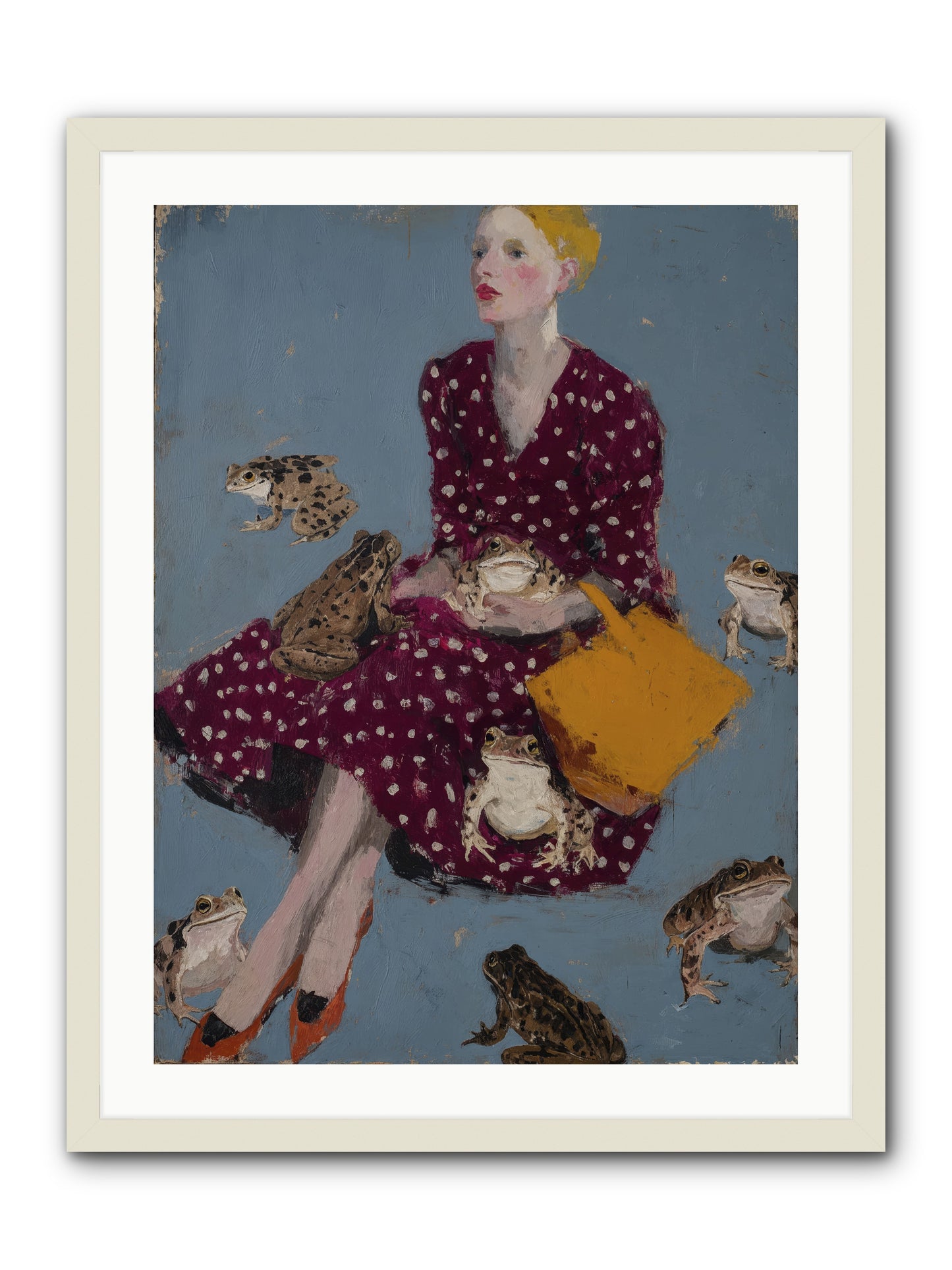 Sovereign of Her Own Garden -- Framed Print - White 24x32