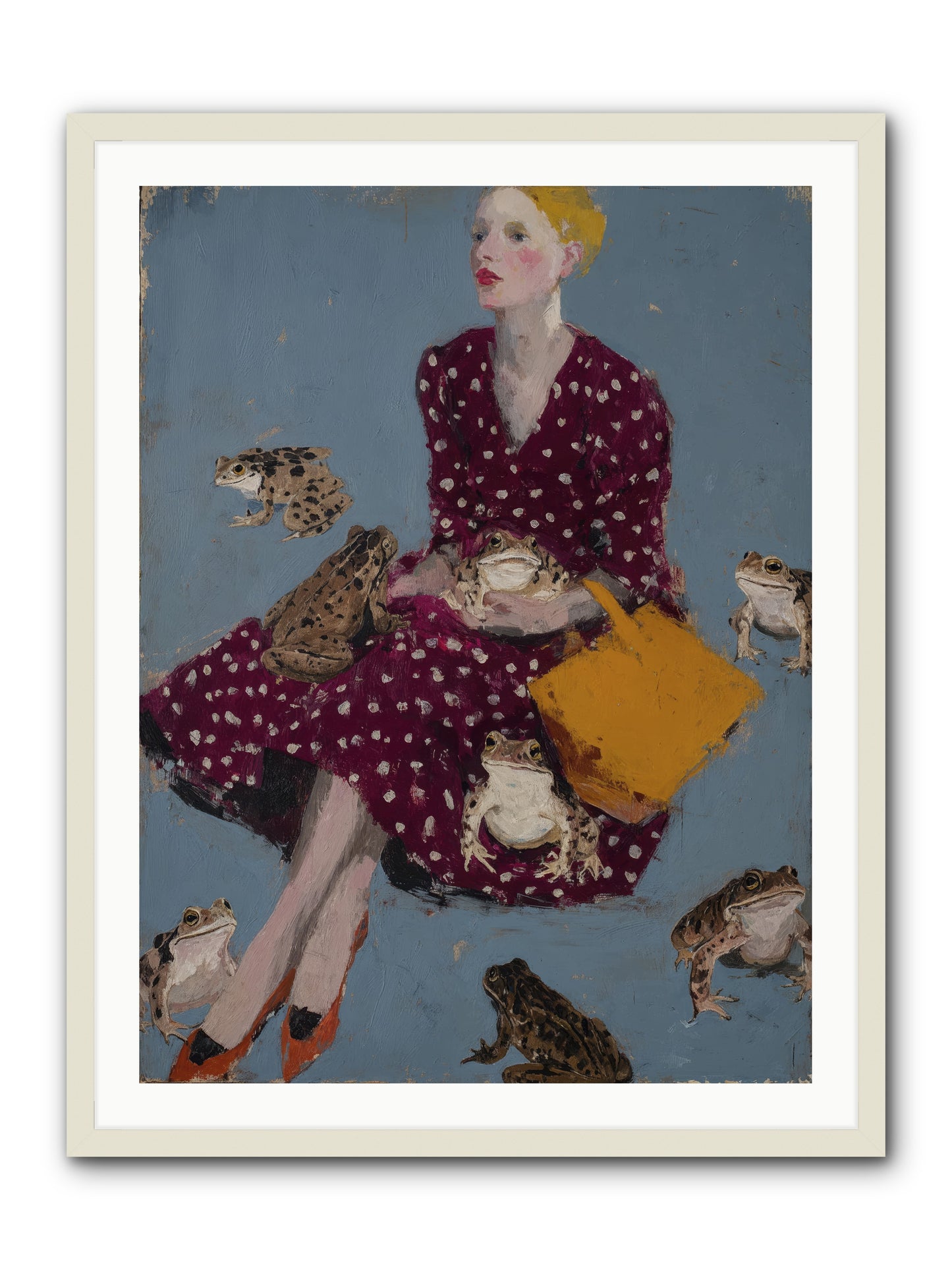 Sovereign of Her Own Garden -- Framed Print - White 30x40