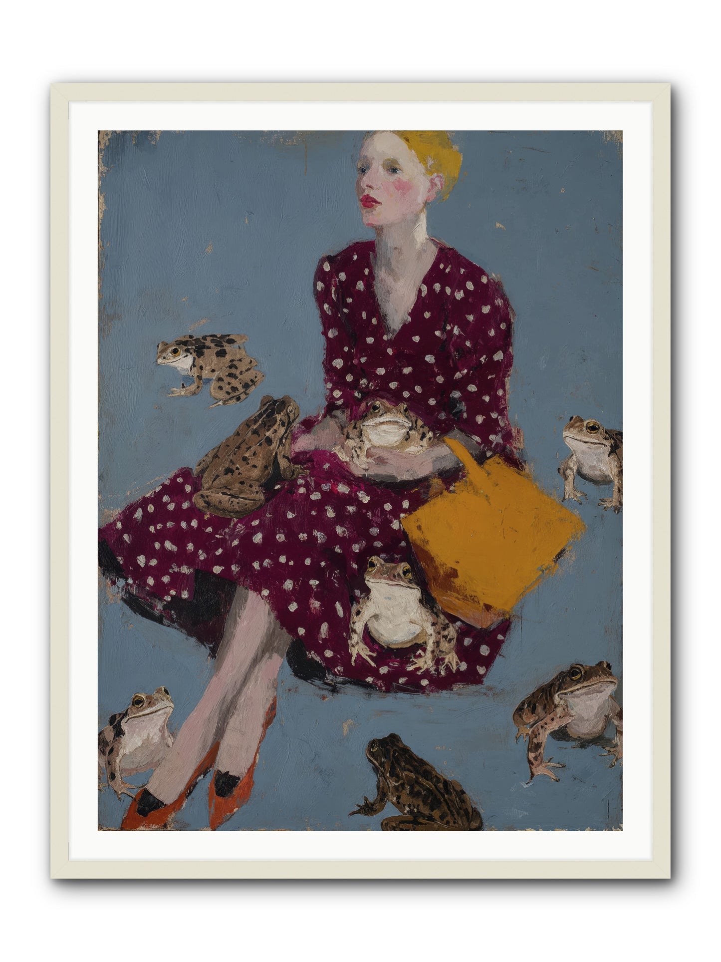 Sovereign of Her Own Garden -- Framed Print - White 36x48