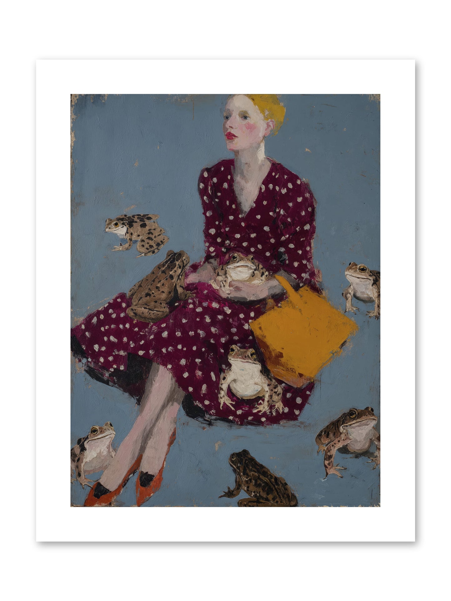 Sovereign of Her Own Garden -- Loose Canvas Print 9x12